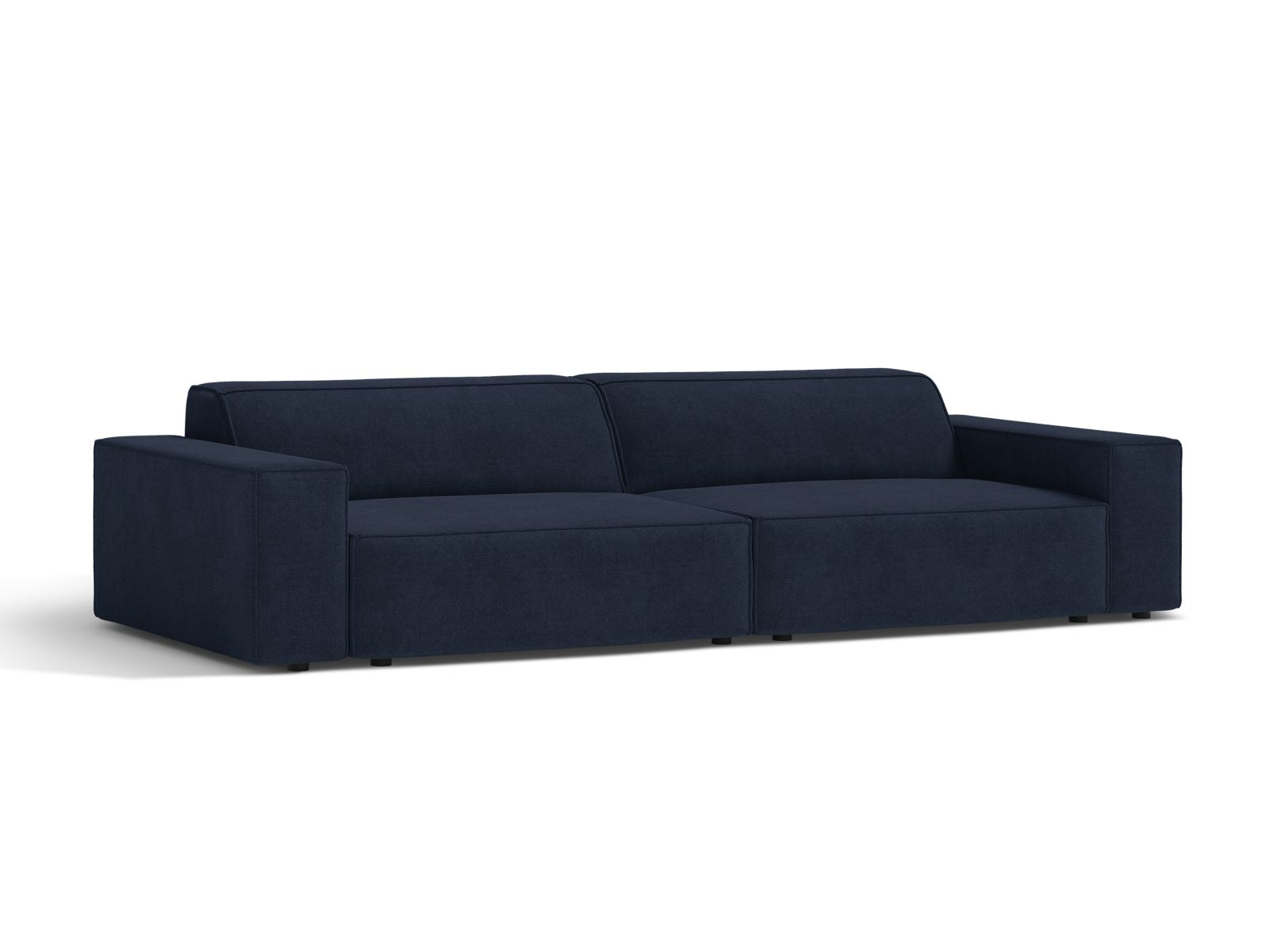 Elegantes 4-Sitzer Sofa Jodie in Navy Blue-Liberty, ideal für stilvolle Wohnräume, präsentiert von Micadoni.
