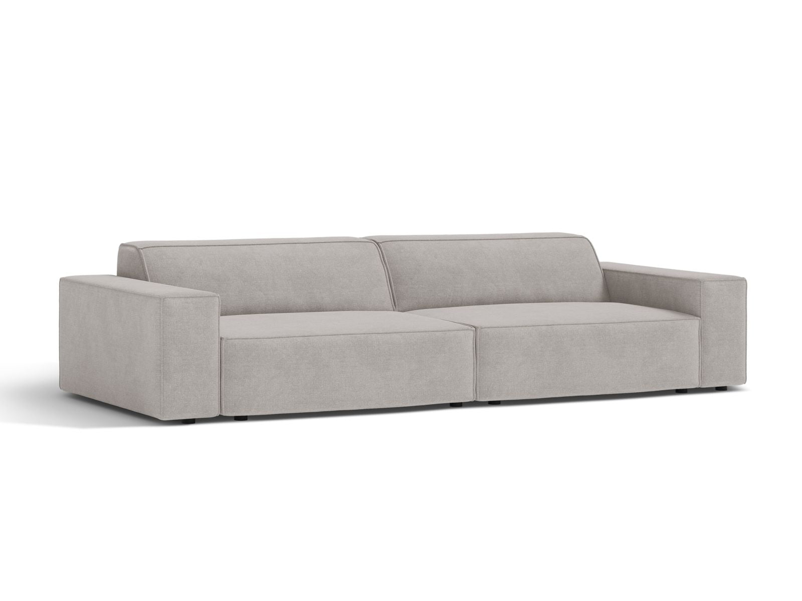 Elegantes 4-Sitzer Sofa Jodie in hellem Grau, ideal für moderne Wohnräume, erhältlich bei KAQTU Design AG.