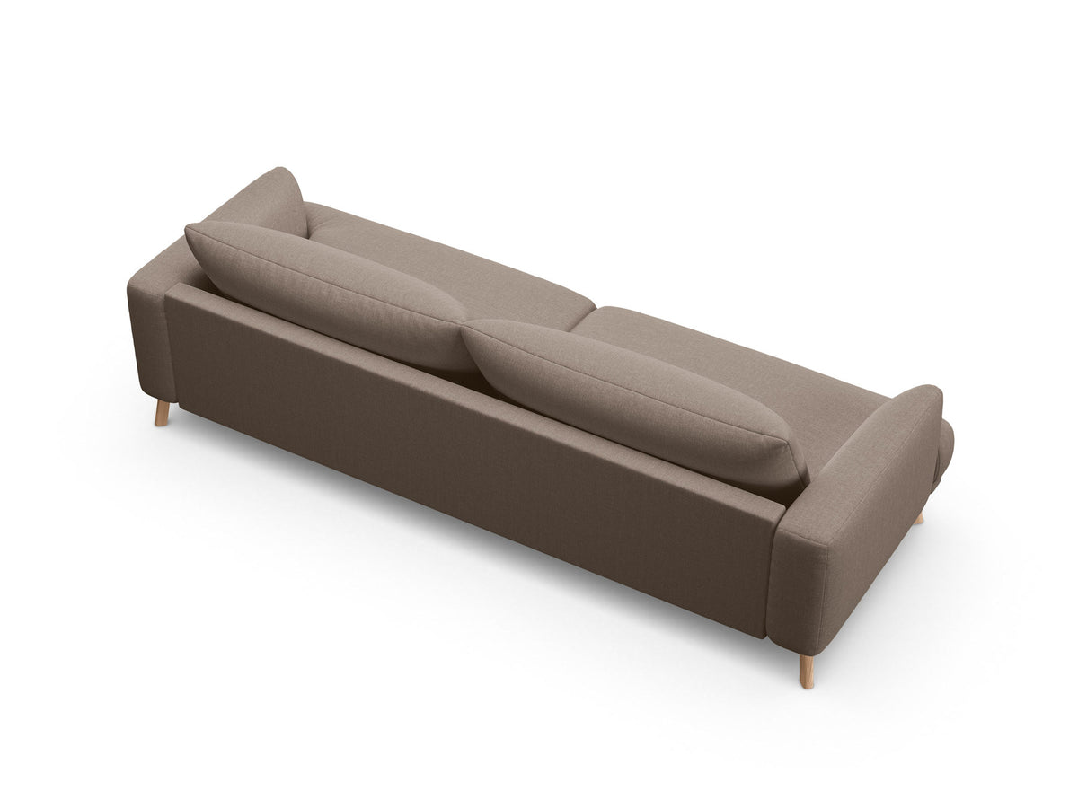 4-Sitzer Sofa Naomi in Cappuccino-Liberty präsentiert im Onlineshop von KAQTU Design AG. 4er Sofa ist von Micadoni