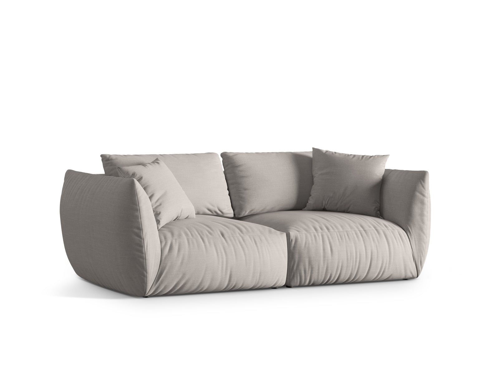 Elegantes Chris Modular Sofa für 4 Personen in natürlichem Design, ideal für stilvolle Wohnräume und gemütliche Abende.