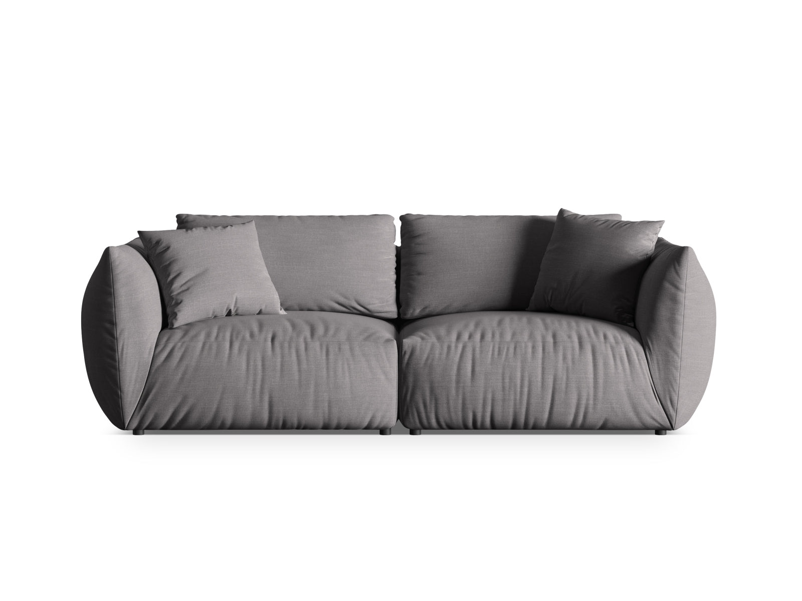 Chris Modular Sofa 4 Sitzer in Sand-LINS präsentiert im Onlineshop von KAQTU Design AG. 4er Sofa ist von Micadoni
