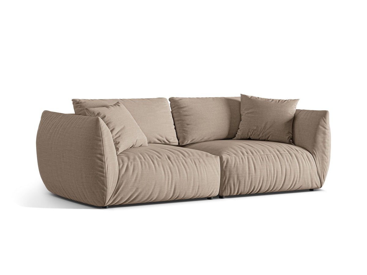 Chris Modular Sofa 4 Sitzer in Sand-LINS präsentiert im Onlineshop von KAQTU Design AG. 4er Sofa ist von Micadoni
