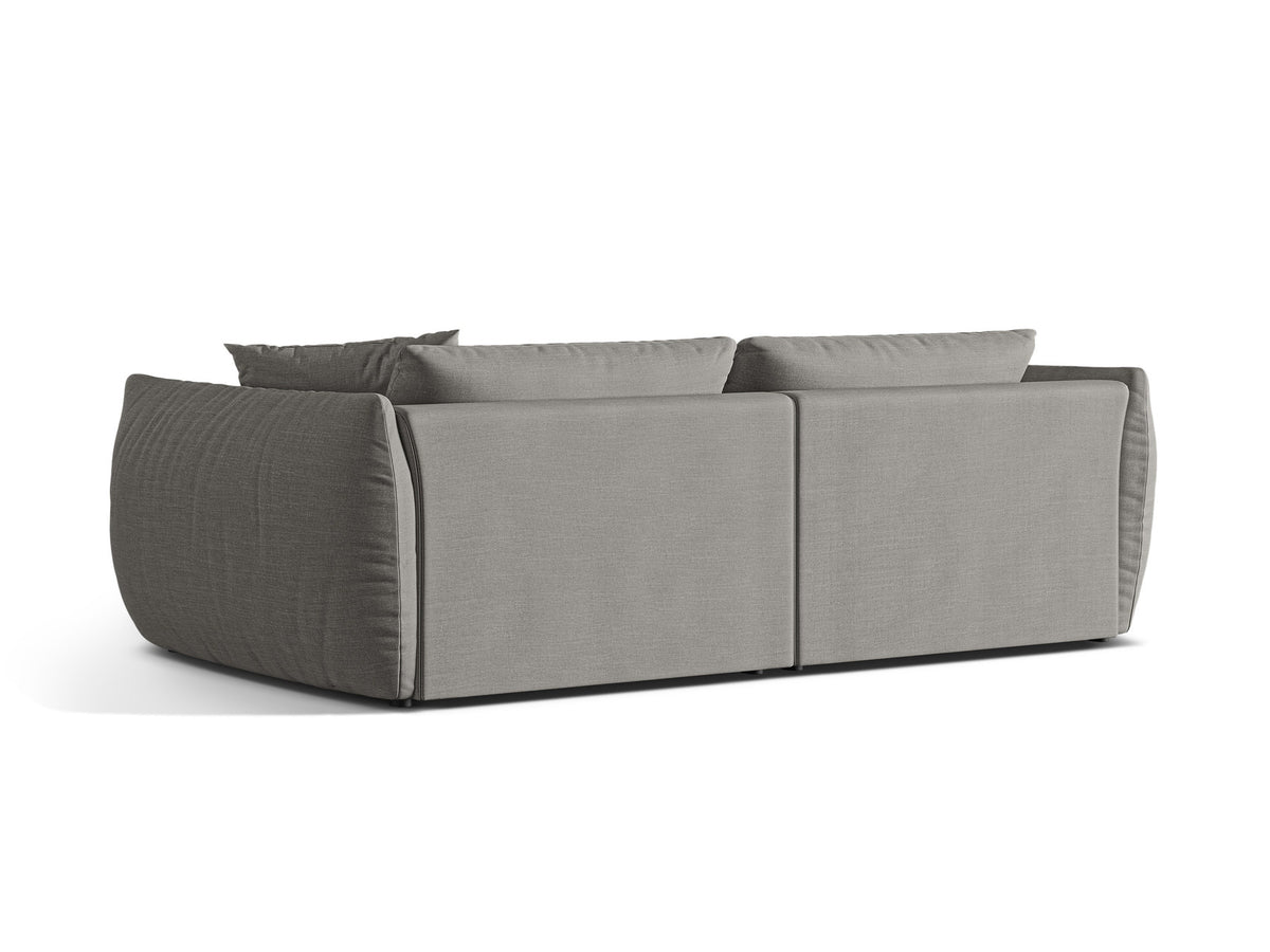 Chris Modular Sofa 4 Sitzer in Warm grey-LINS präsentiert im Onlineshop von KAQTU Design AG. 4er Sofa ist von Micadoni