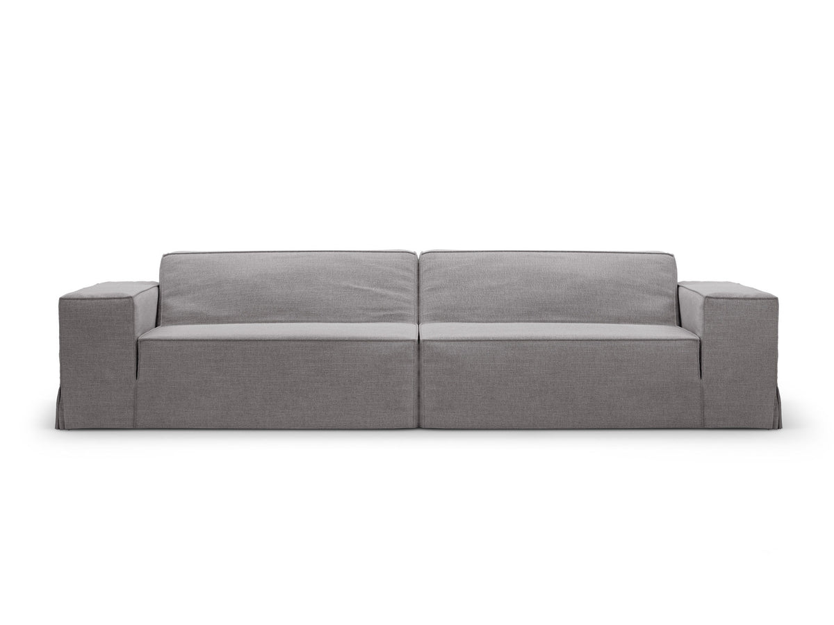Jodie Modular Sofa 4 Sitzer mit abnehmbaren Bezug in Warm grey-LINS präsentiert im Onlineshop von KAQTU Design AG. 4er Sofa ist von Micadoni