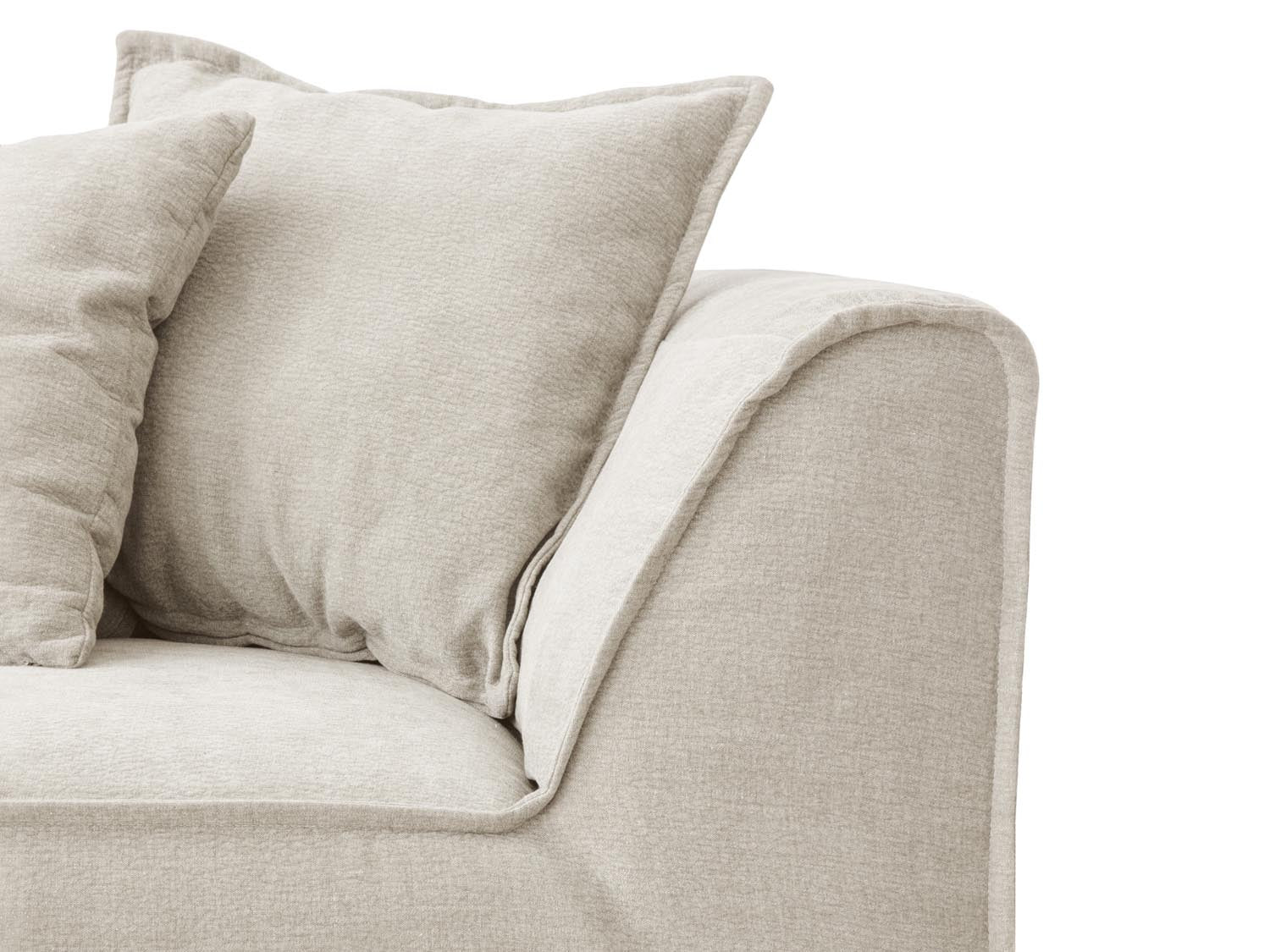 Milton Sofa 4 Sitzer in Natural präsentiert im Onlineshop von KAQTU Design AG. Sofa ist von Micadoni