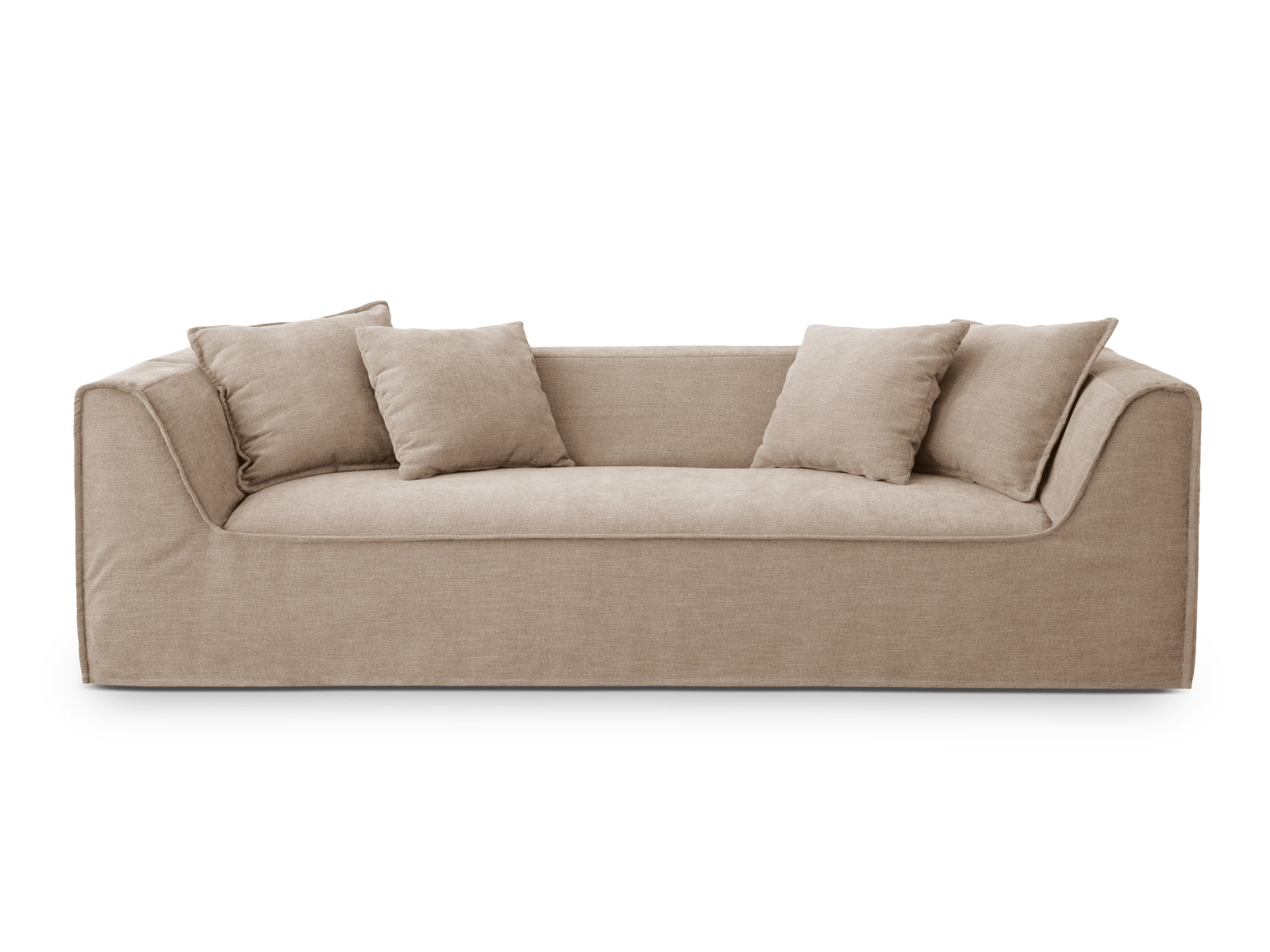 Milton Sofa 4 Sitzer in Sand präsentiert im Onlineshop von KAQTU Design AG. Sofa ist von Micadoni