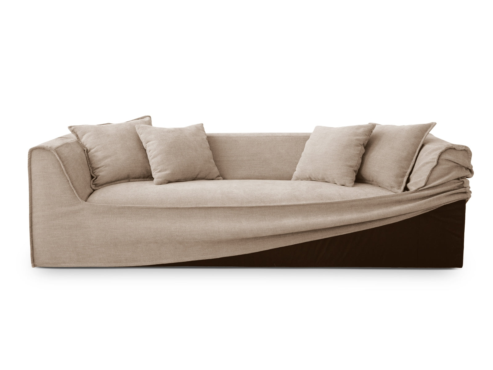 Milton Sofa 4 Sitzer in Sand präsentiert im Onlineshop von KAQTU Design AG. Sofa ist von Micadoni