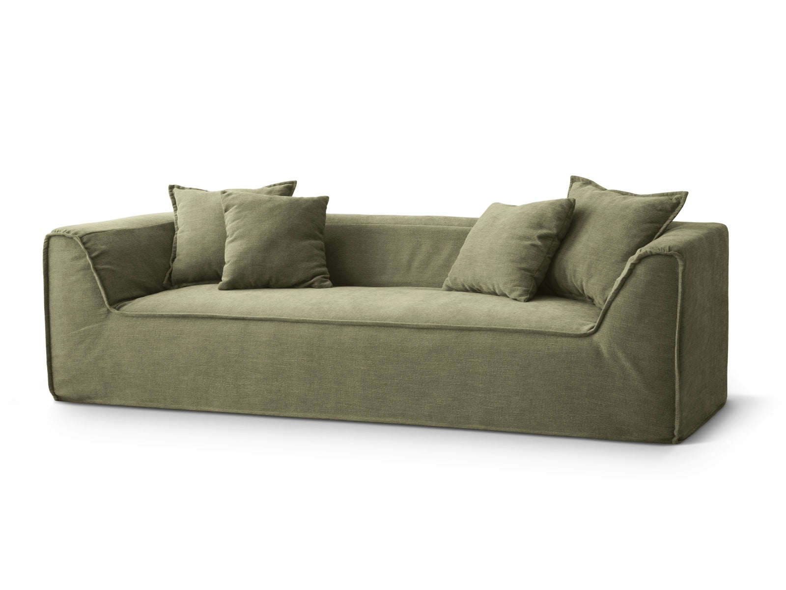 Milton Sofa 4 Sitzer in Light Green präsentiert im Onlineshop von KAQTU Design AG. Sofa ist von Micadoni