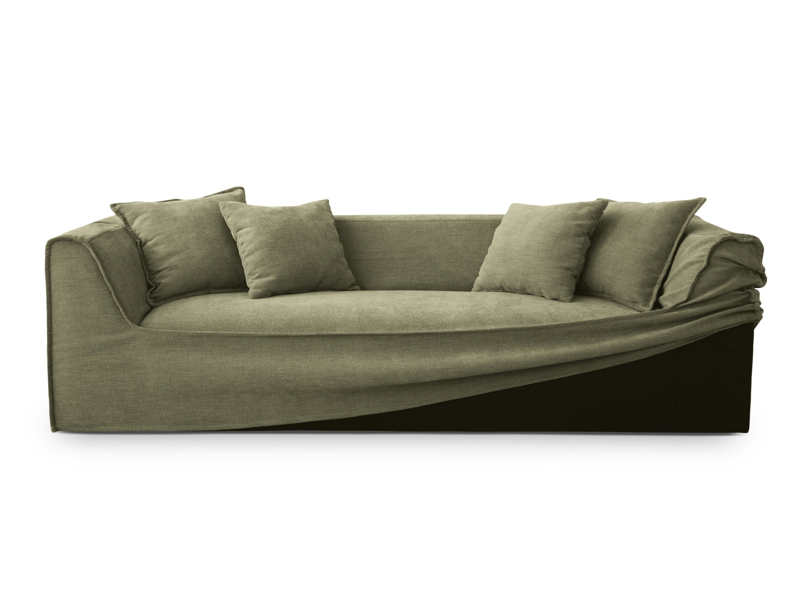 Milton Sofa 4 Sitzer in Light Green präsentiert im Onlineshop von KAQTU Design AG. Sofa ist von Micadoni