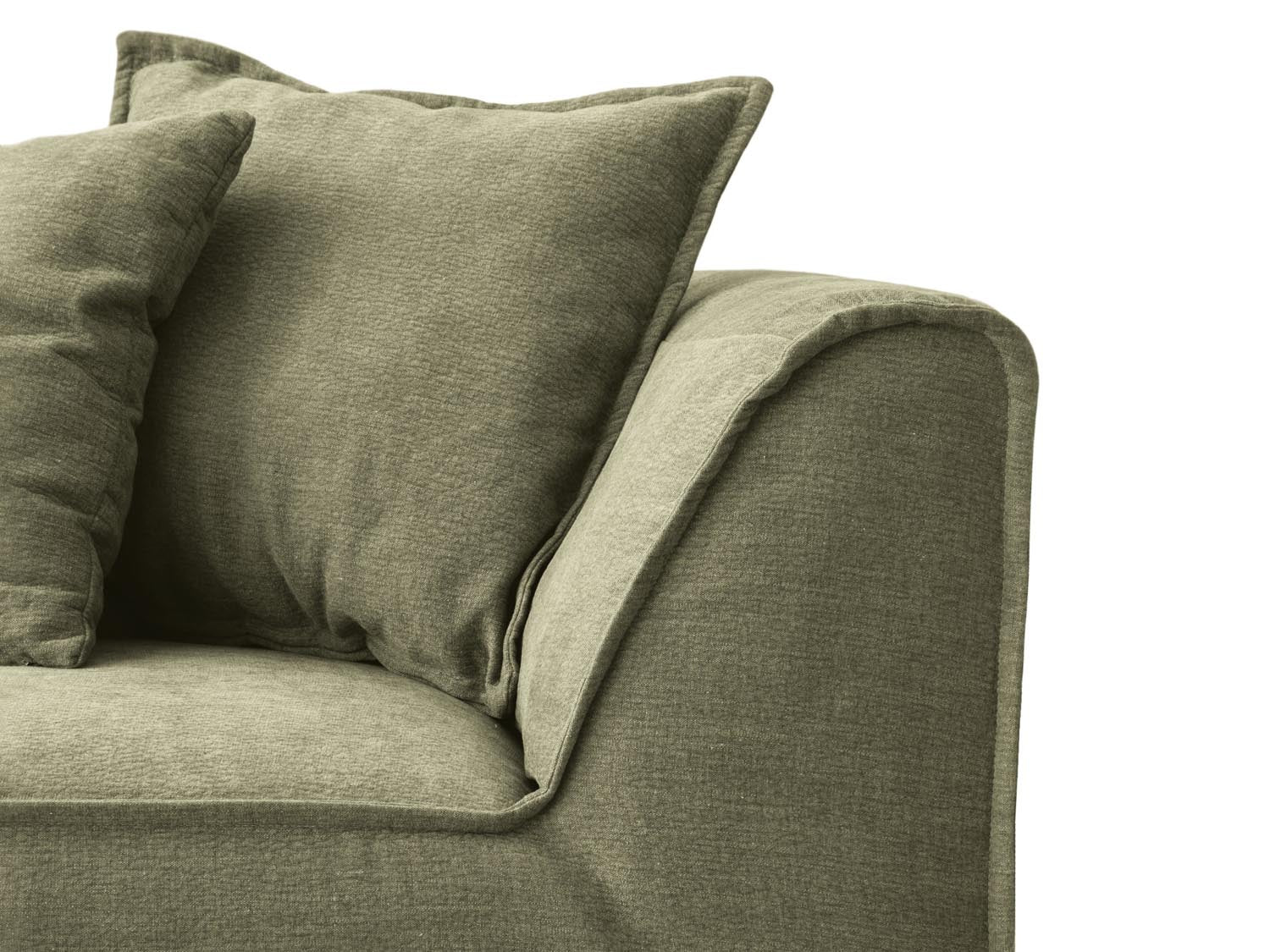 Milton Sofa 4 Sitzer in Light Green präsentiert im Onlineshop von KAQTU Design AG. Sofa ist von Micadoni