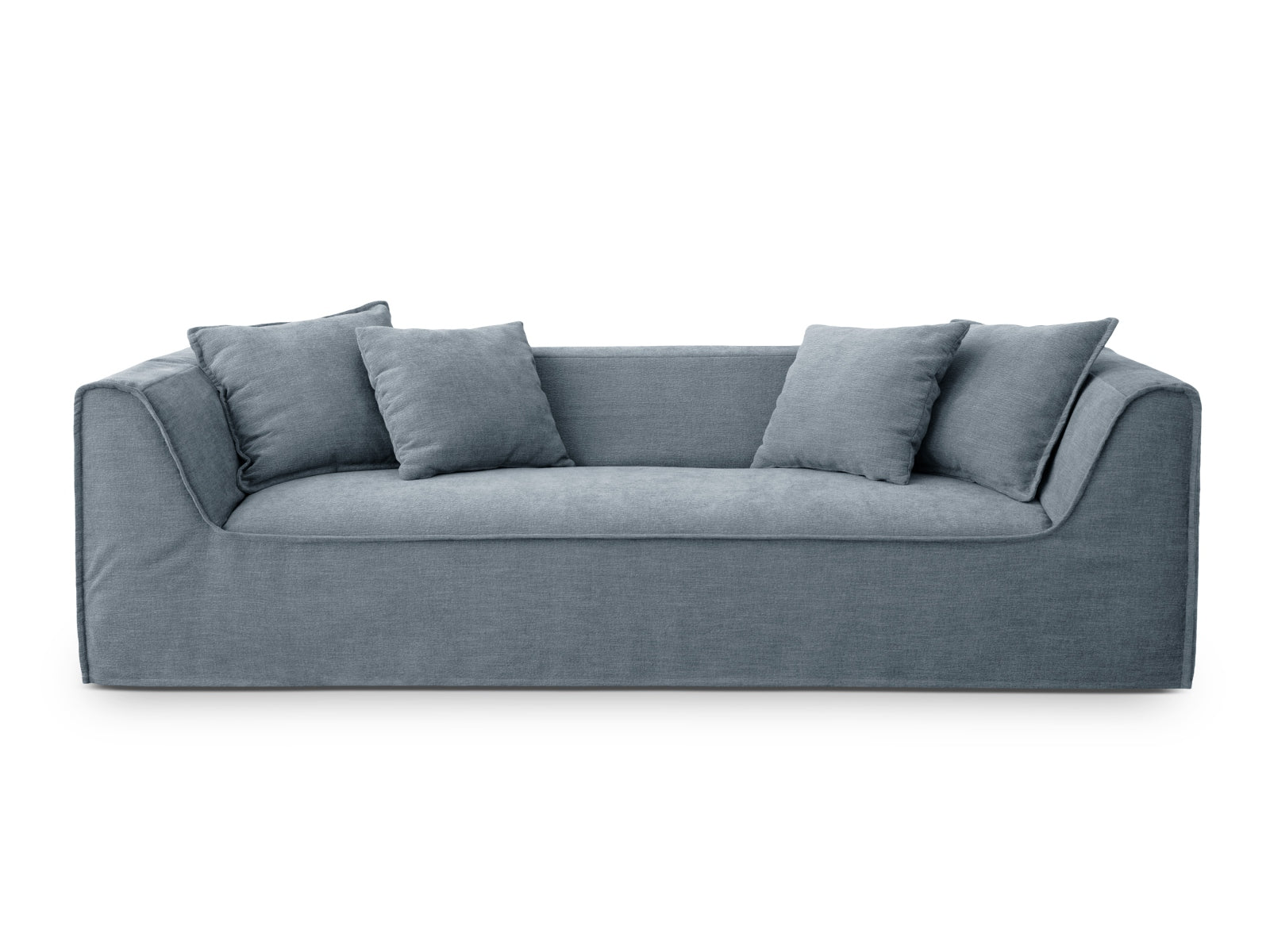 Milton Sofa 4 Sitzer in Muted Blue präsentiert im Onlineshop von KAQTU Design AG. Sofa ist von Micadoni