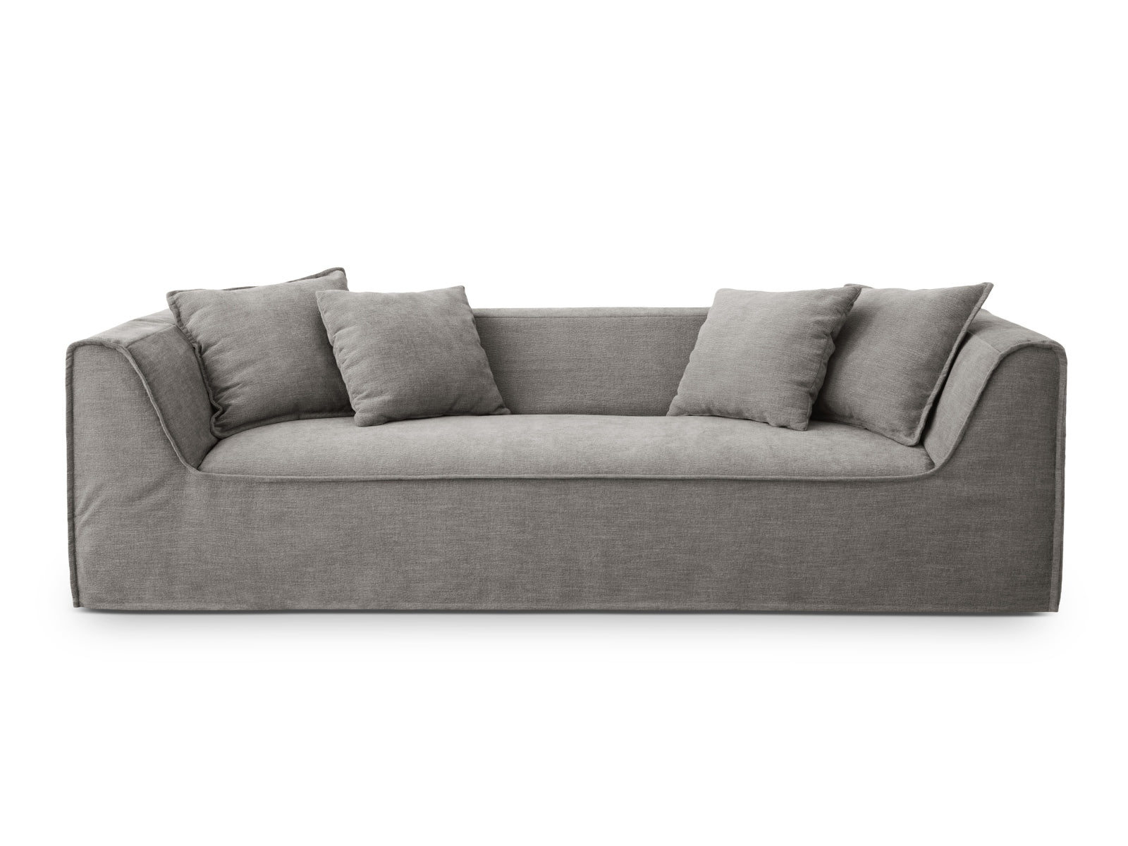 Milton Sofa 4 Sitzer in Warm grey präsentiert im Onlineshop von KAQTU Design AG. Sofa ist von Micadoni