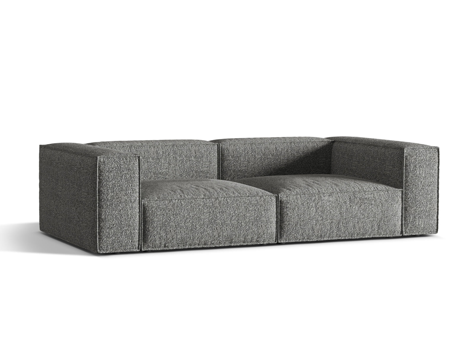 Elegantes Nuria Sofa 4 Sitzer in Graphit von Micadoni, ideal für stilvolle Wohnräume. Bequem und modern, perfekt für Ihr Zuhause.