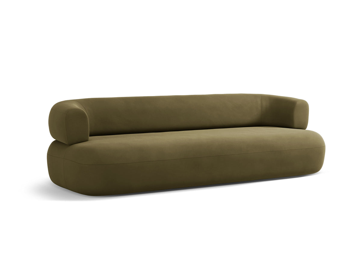 Jenny Velour Sofa 4 Sitzer in Green-Salvador präsentiert im Onlineshop von KAQTU Design AG. 4er Sofa ist von Micadoni