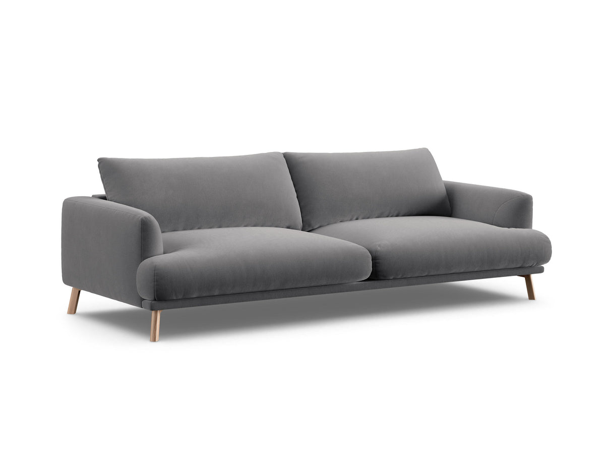 4-Sitzer Sofa Naomi in Grey-Salvador präsentiert im Onlineshop von KAQTU Design AG. 4er Sofa ist von Micadoni