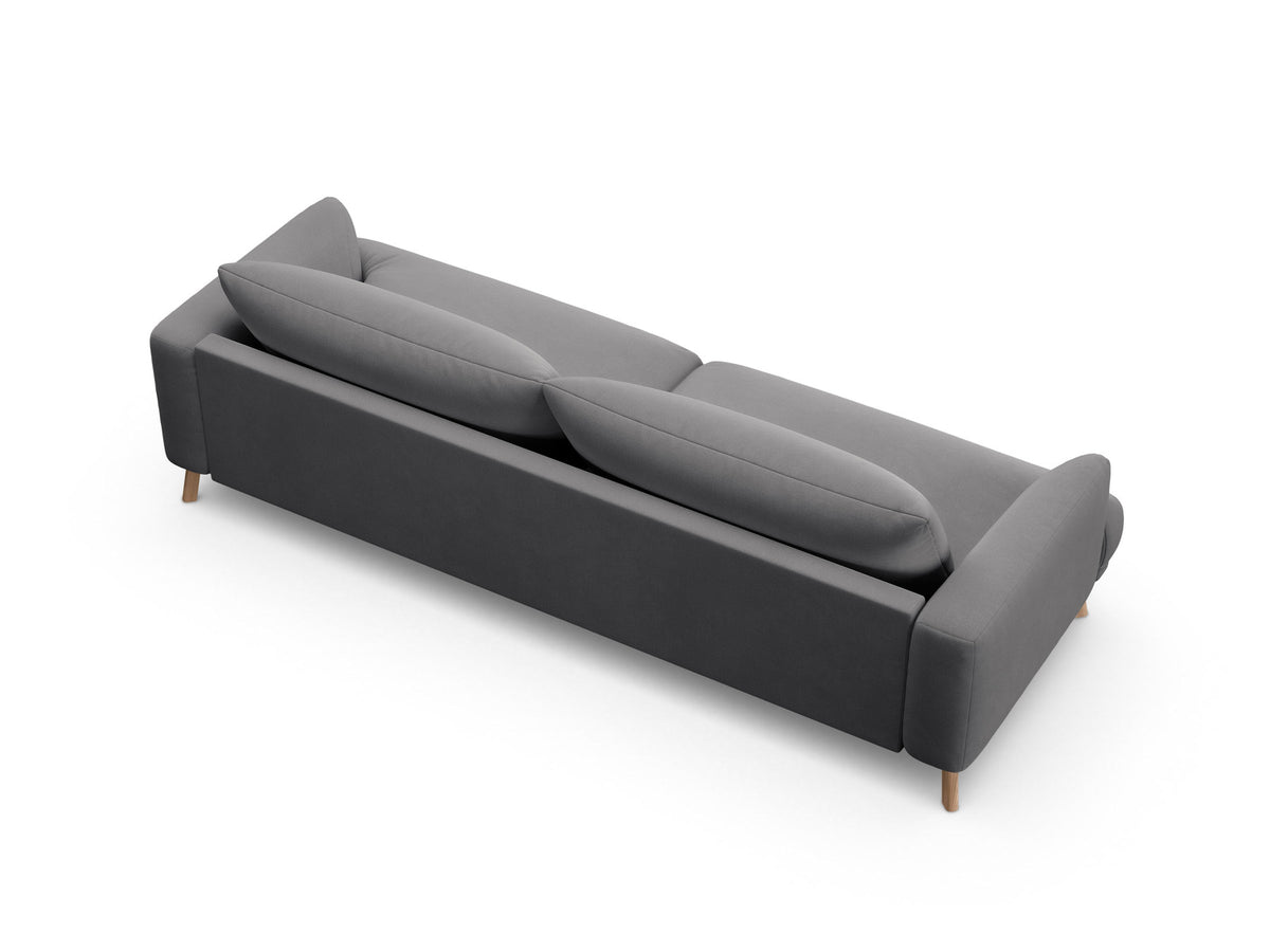 4-Sitzer Sofa Naomi in Grey-Salvador präsentiert im Onlineshop von KAQTU Design AG. 4er Sofa ist von Micadoni