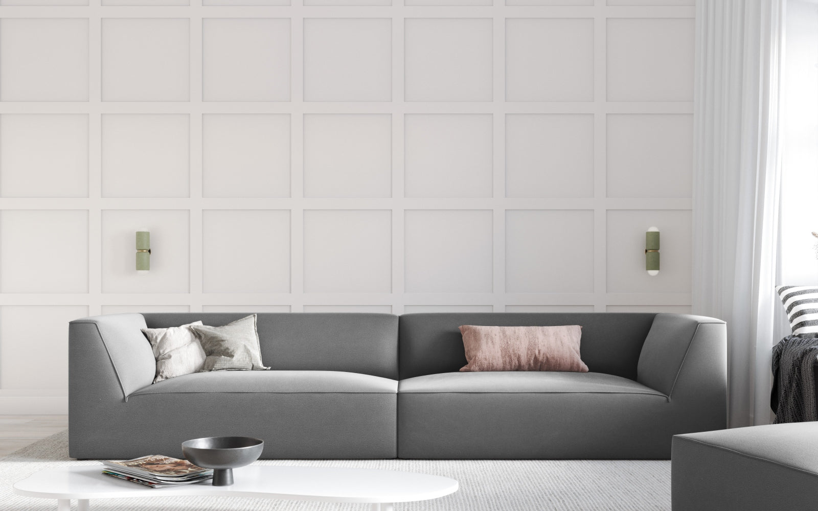 Elegantes Ruby Velour Sofa in stilvollem Design, ideal für moderne Wohnräume. Komfortables 4-Sitzer Sofa von Micadoni in ansprechendem Farbton.