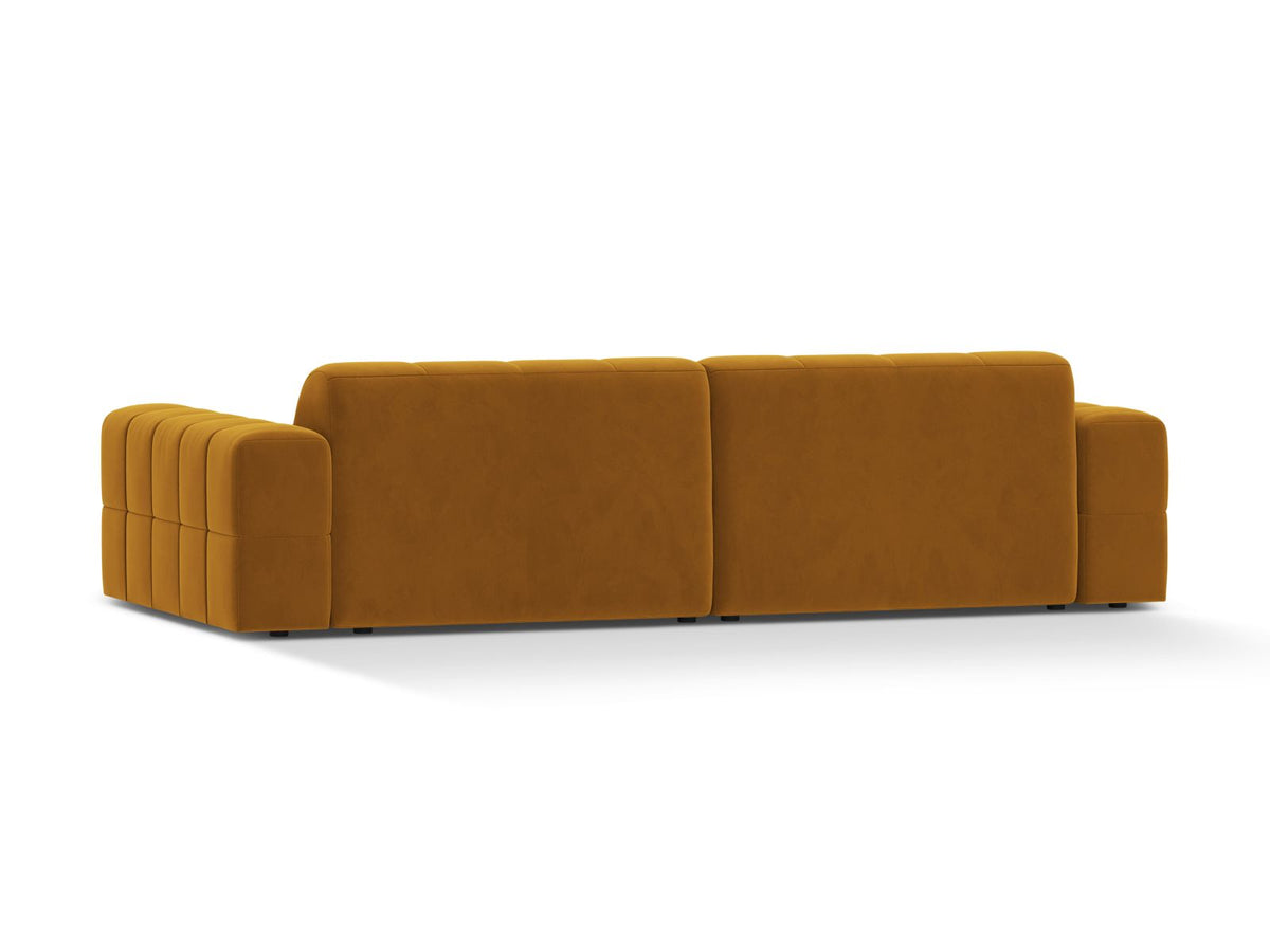 4-Sitzer Sofa Jennifer in Yellow-Bluvel präsentiert im Onlineshop von KAQTU Design AG. 4er Sofa ist von Micadoni