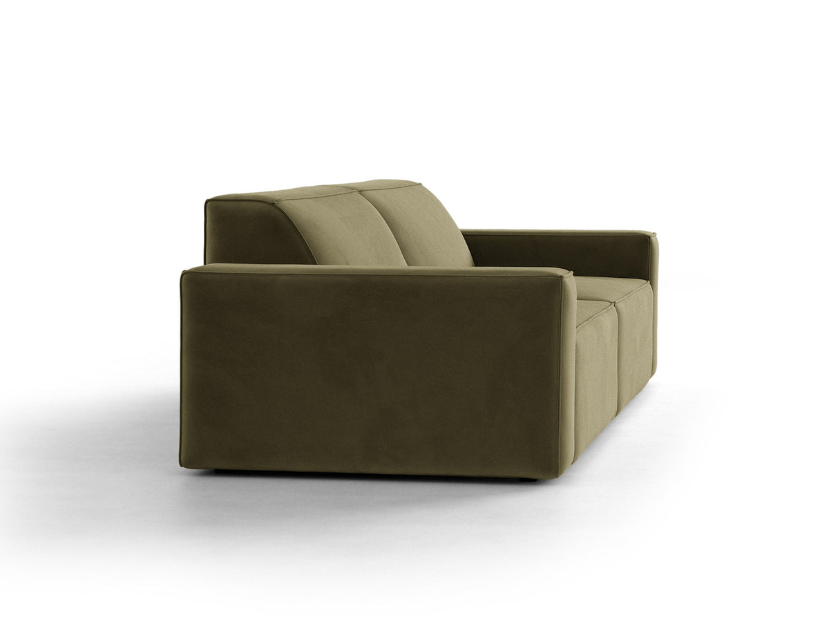 Jodie Velour modulares Sofa 4 Sitzer in Green-Bluvel präsentiert im Onlineshop von KAQTU Design AG. 4er Sofa ist von Micadoni