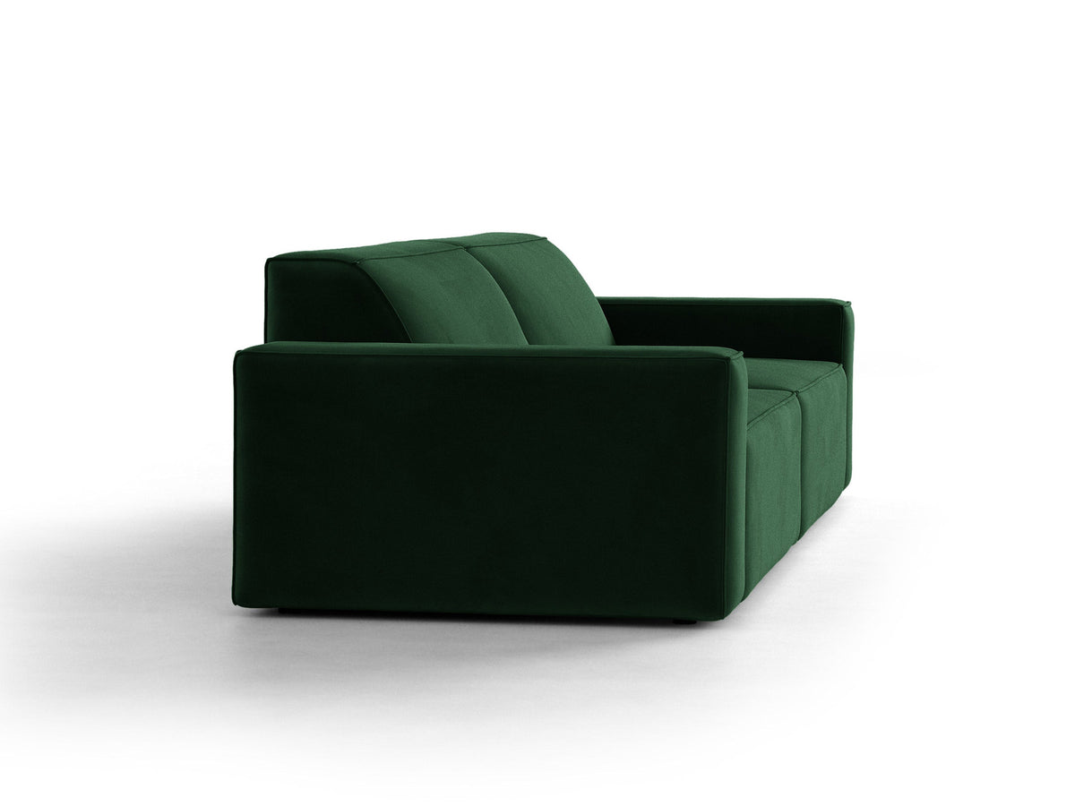 Jodie Velour modulares Sofa 4 Sitzer in Bottle Green-Bluvel präsentiert im Onlineshop von KAQTU Design AG. 4er Sofa ist von Micadoni
