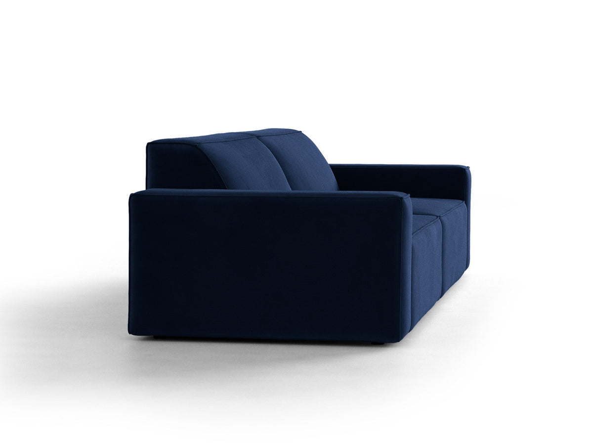 Jodie Velour modulares Sofa 4 Sitzer in Royal Blue-Bluvel präsentiert im Onlineshop von KAQTU Design AG. 4er Sofa ist von Micadoni