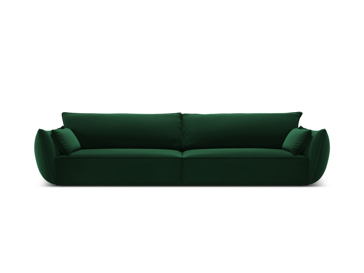 Kaelle Sofa 4 Sitzer in Bottle Green-Bluvel präsentiert im Onlineshop von KAQTU Design AG. 4er Sofa ist von Micadoni