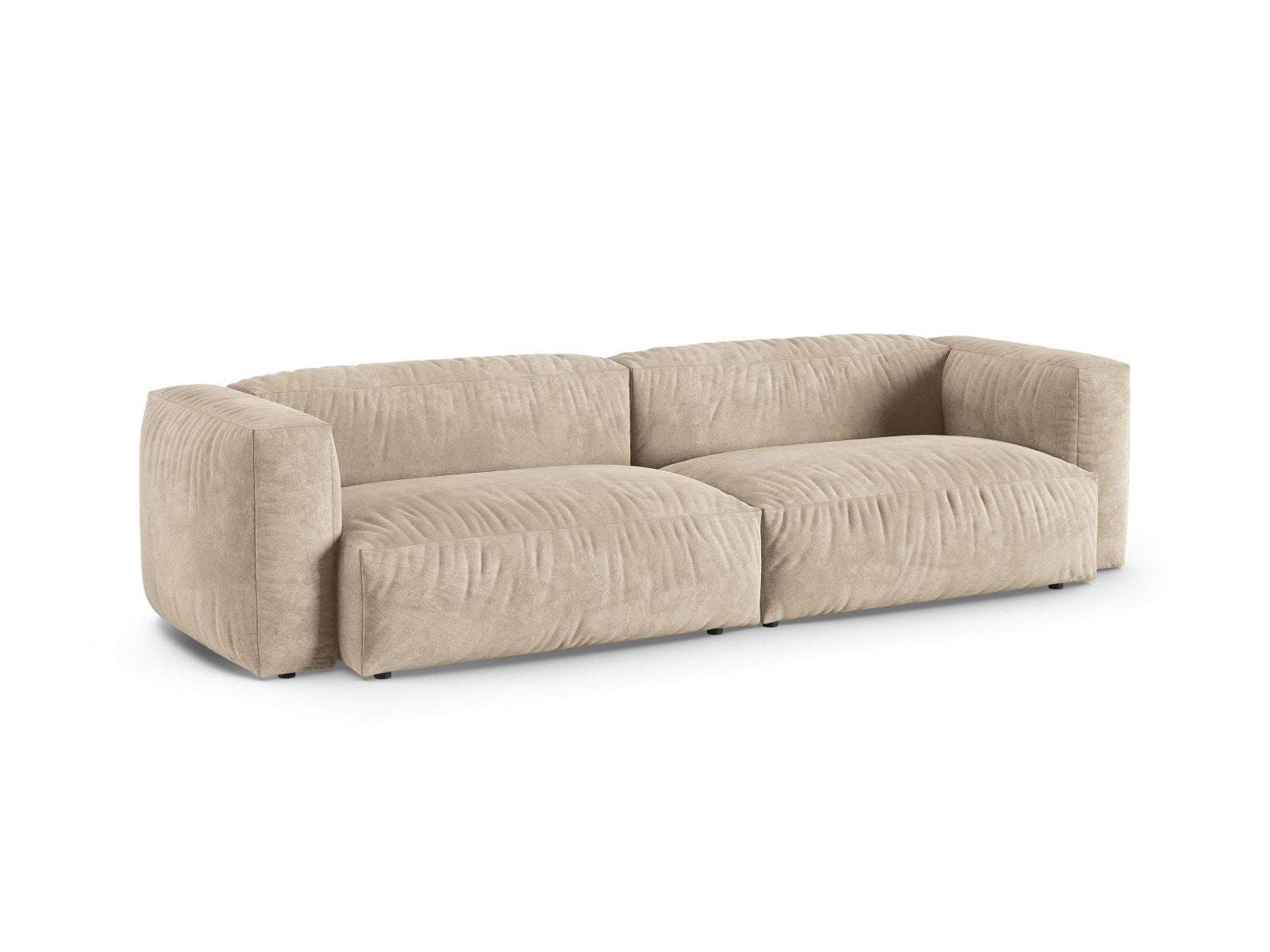 Elegantes 4-Sitzer Sofa XL Martina in hellem Beige, ideal für stilvolle Wohnräume, erhältlich bei KAQTU Design AG.