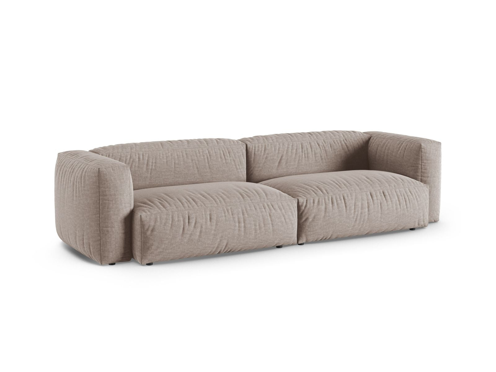 Elegantes 4-Sitzer Sofa XL Martina in Dunkelbeige, ideal für stilvolle Wohnräume, erhältlich bei KAQTU Design AG.
