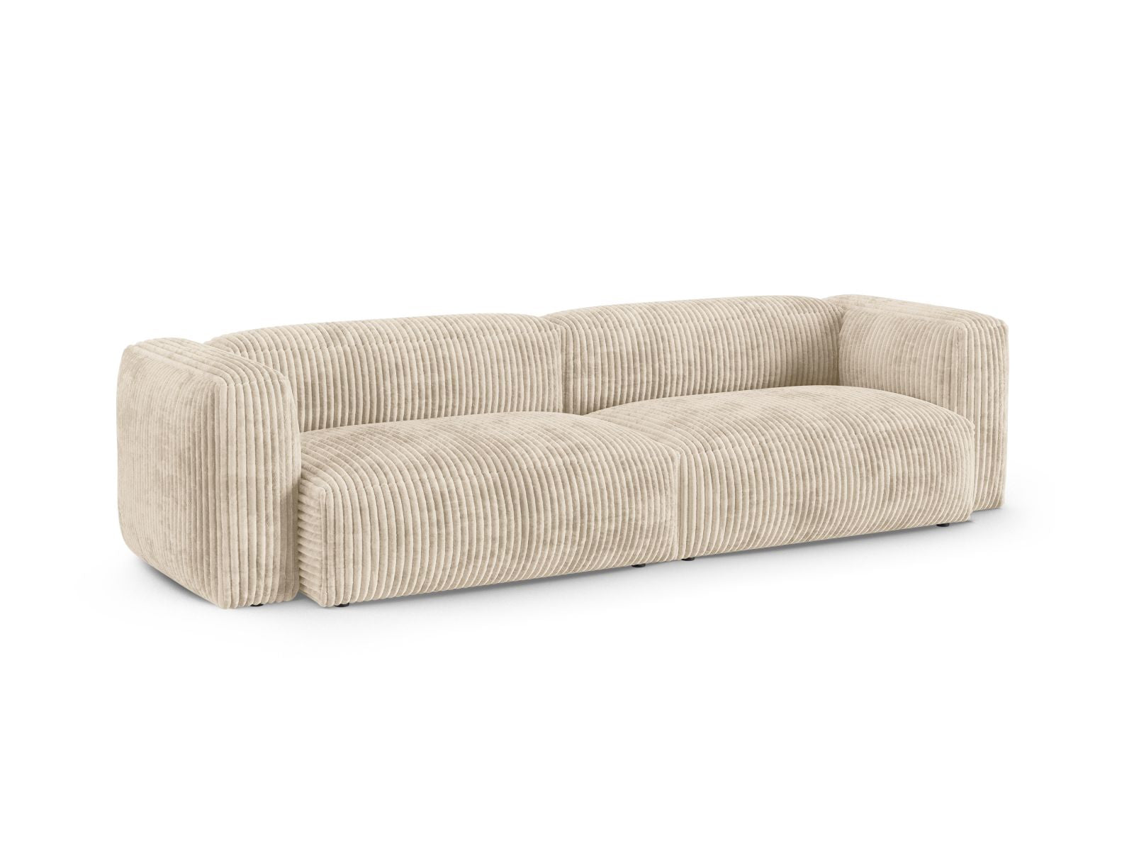 Elegantes 4-Sitzer Sofa XL Martina in hellem Beige, ideal für stilvolle Wohnräume, präsentiert von Micadoni.