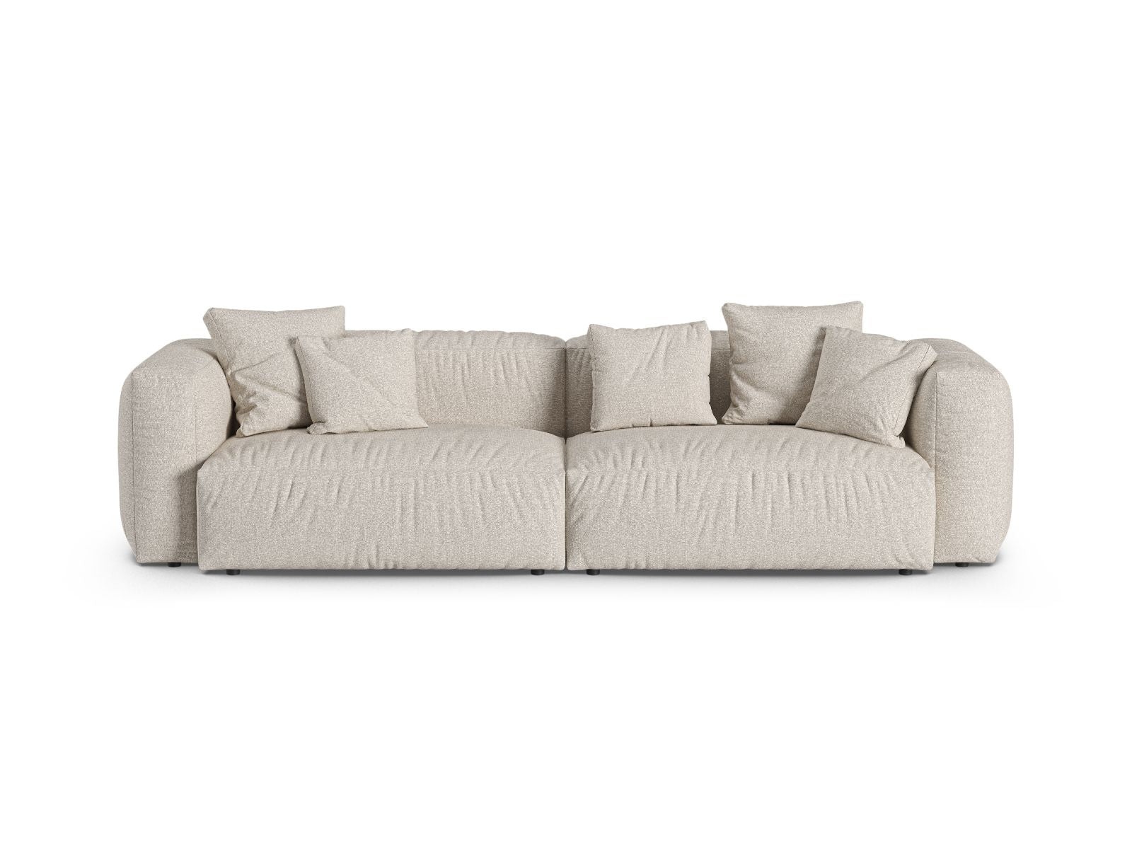 4-Sitzer Modular Sofa XL Martina in Beige-Monet präsentiert im Onlineshop von KAQTU Design AG. 4er Sofa ist von Micadoni