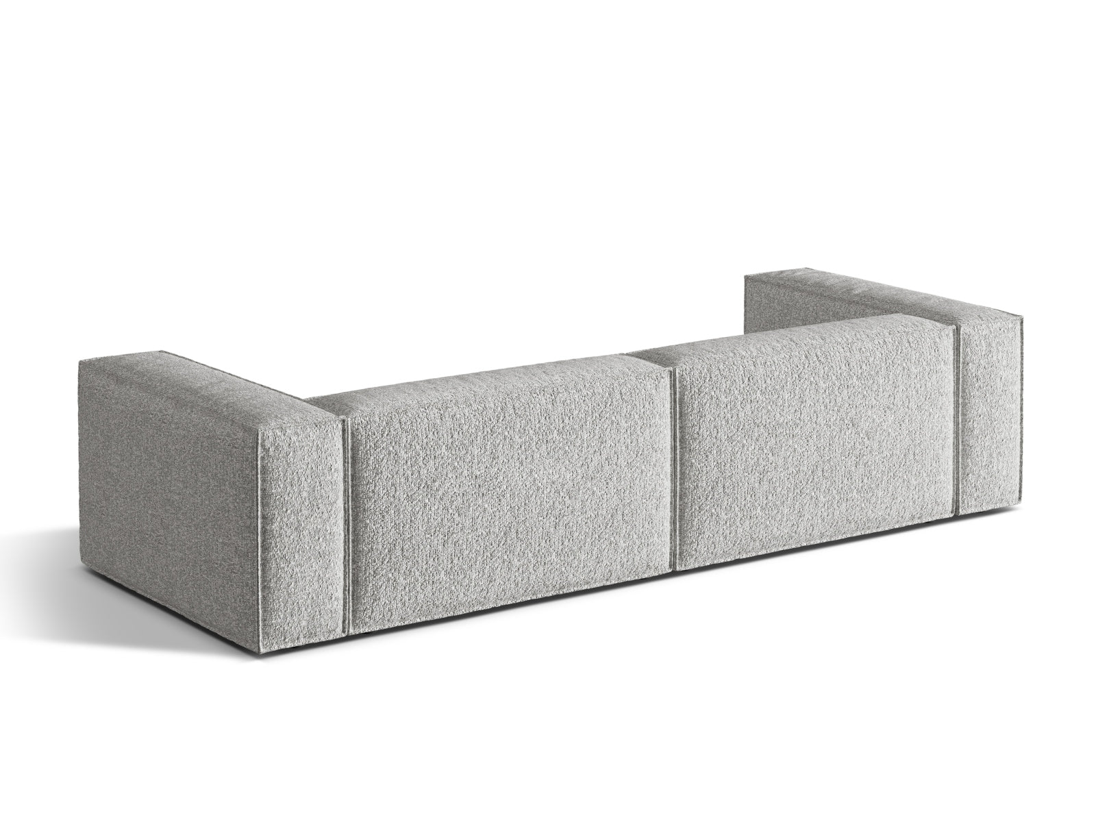 Modernes 5-Sitzer Nuria Sofa in edlem Silver-Monet, perfekt für stilvolle Wohnzimmer. Hochwertige Materialien und elegantes Design von Micadoni.