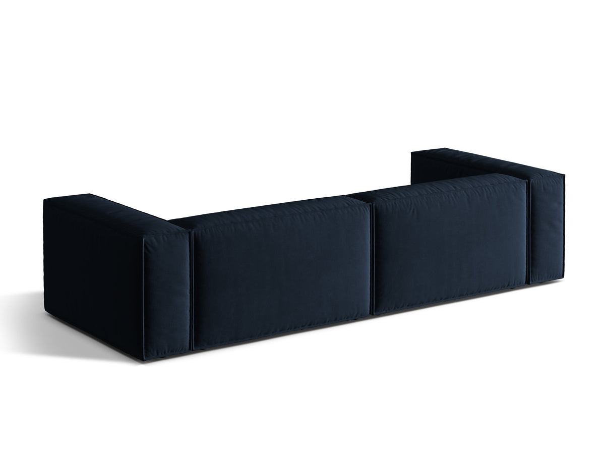 Nuria Velour Sofa 5 Sitzer in Dark Blue-Paris präsentiert im Onlineshop von KAQTU Design AG. 5er Sofa ist von Micadoni