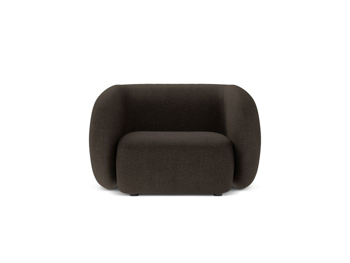 Sessel Kate in Brown-Baloo präsentiert im Onlineshop von KAQTU Design AG. Sessel ist von Micadoni