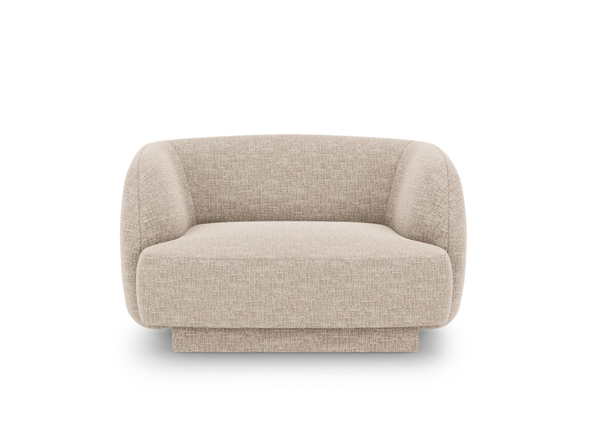 Miley Sessel 1 Sitz in Beige-Haga präsentiert im Onlineshop von KAQTU Design AG. Sessel ist von Micadoni