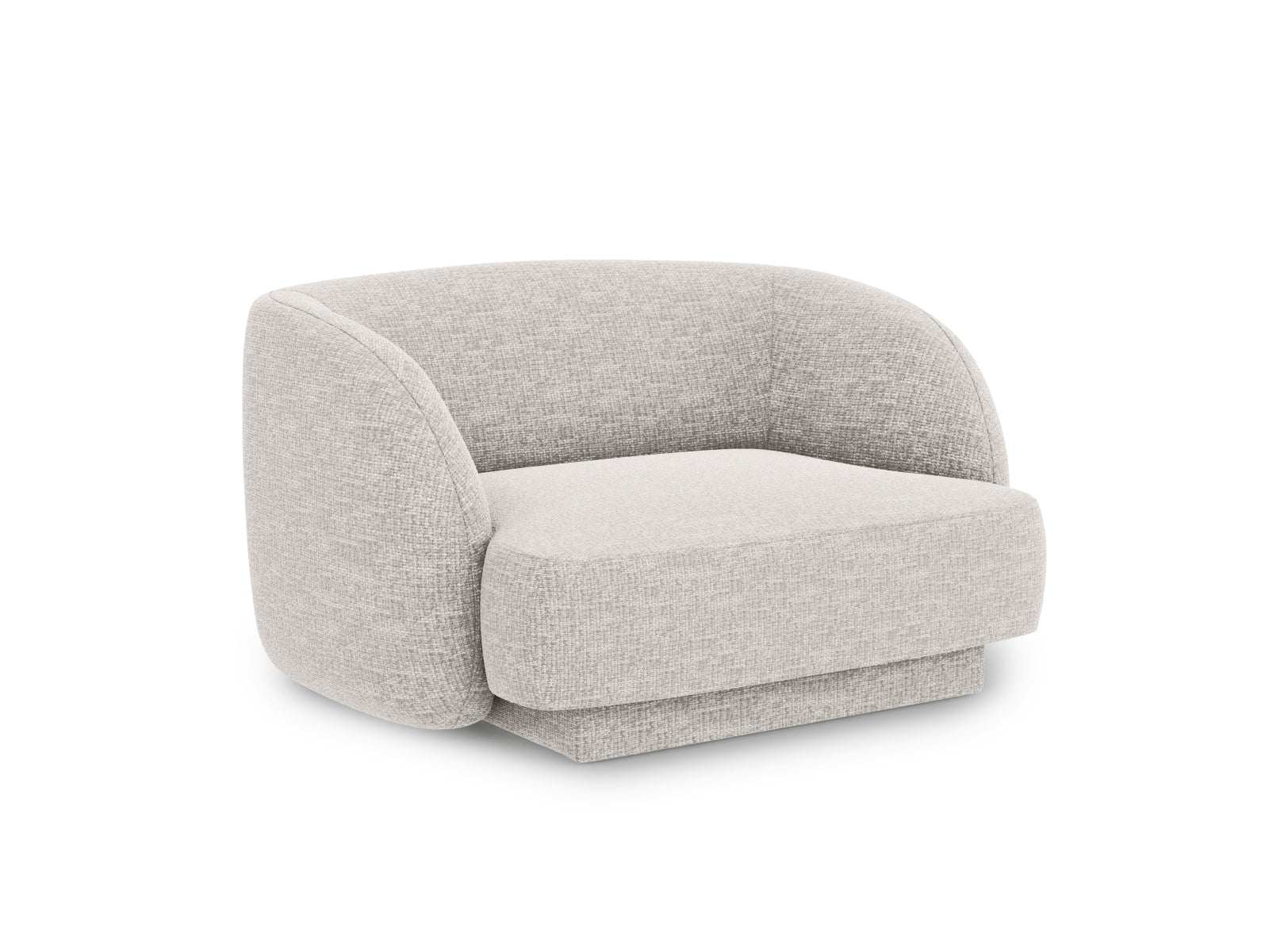 Miley Sessel 1 Sitz in Light Grey präsentiert im Onlineshop von KAQTU Design AG. Sessel ist von Micadoni
