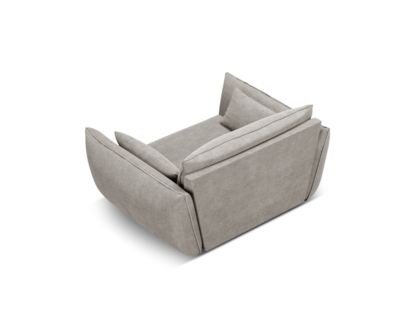 Kaelle Sessel 1 Sitz in Light Grey präsentiert im Onlineshop von KAQTU Design AG. Sessel ist von Micadoni