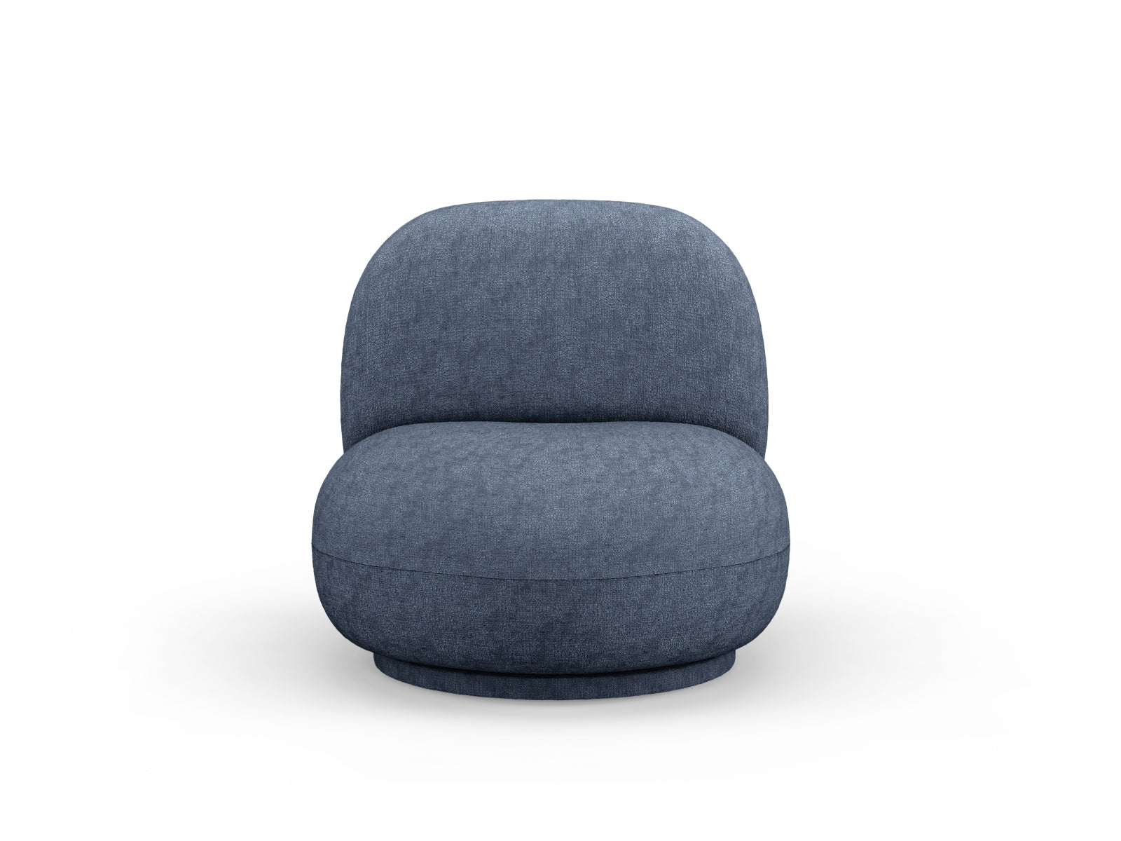Chuck Swivel Armchair 1 Sitzer in Dark Blue-Perfect Harmony präsentiert im Onlineshop von KAQTU Design AG. Drehsessel ist von Micadoni