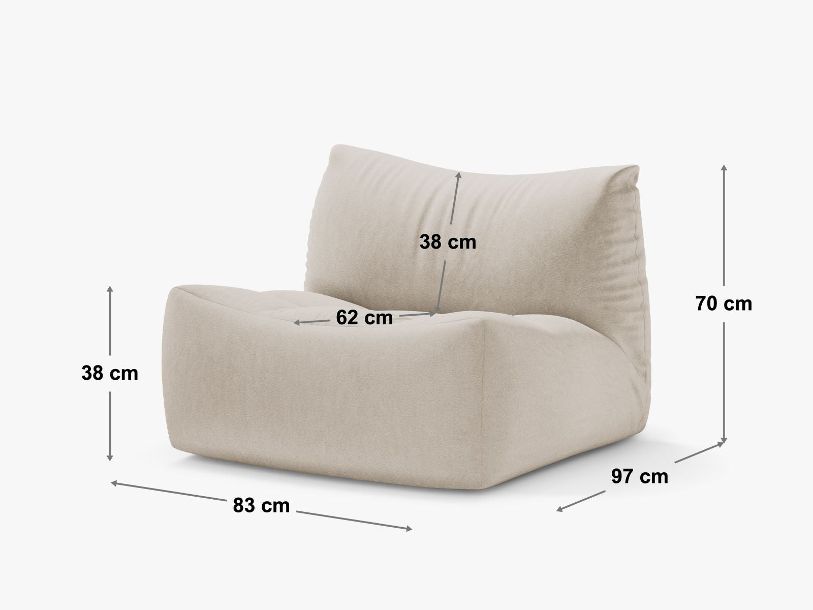Moderner 1-Sitzer Sessel Tove in ansprechendem Terracotta, perfekt für gemütliche Ecken und stilvolle Akzente in Ihrem Zuhause.