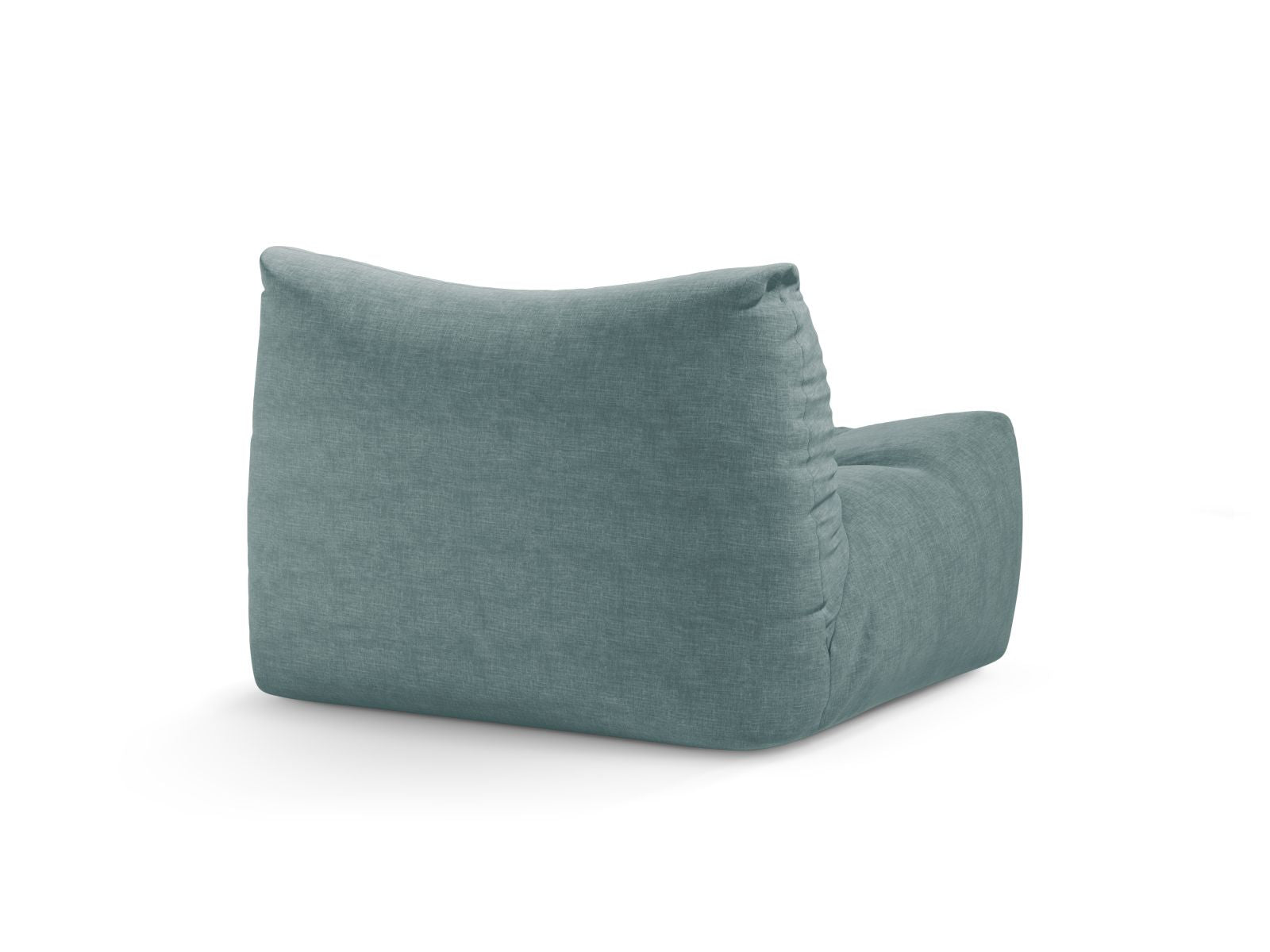 Eleganter 1-Sitzer Sessel Tove in luxuriösem Satin Blue-Boston, ideal für entspannte Stunden und geschmackvolle Wohnräume.