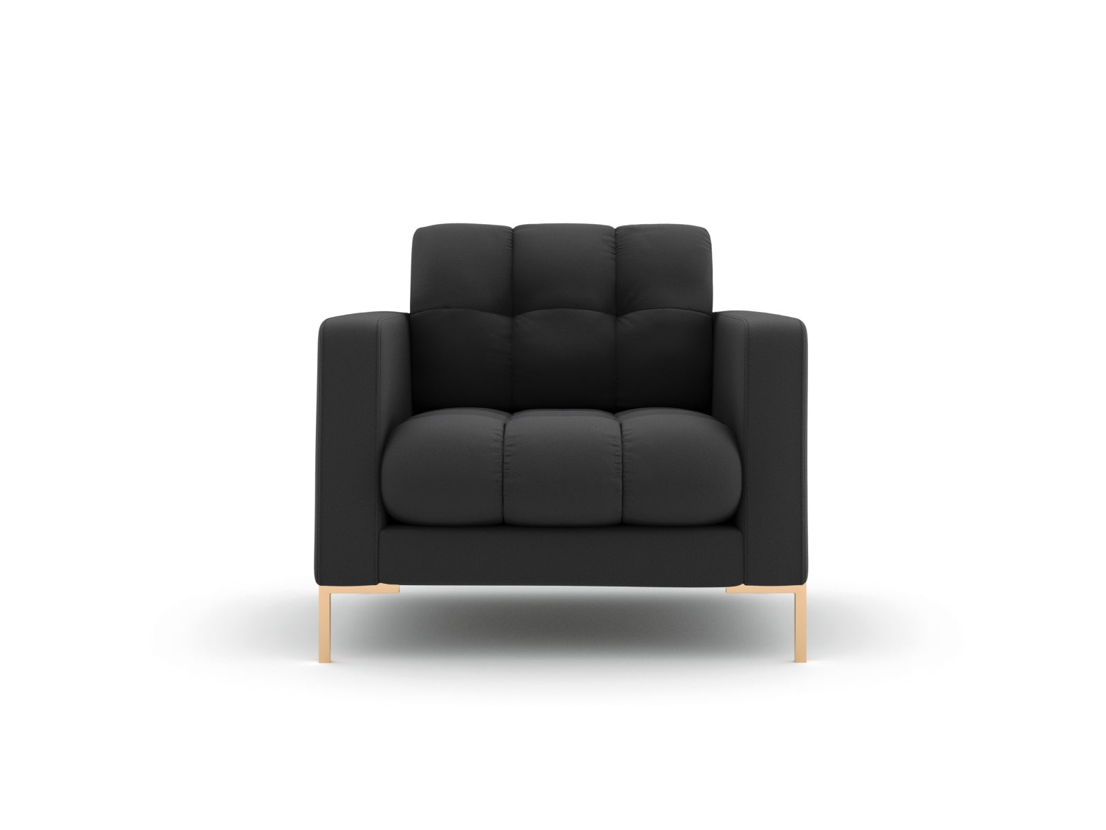 Mamaia Sessel 1 Sitz in Dark Grey/Gold präsentiert im Onlineshop von KAQTU Design AG. Sessel ist von Micadoni