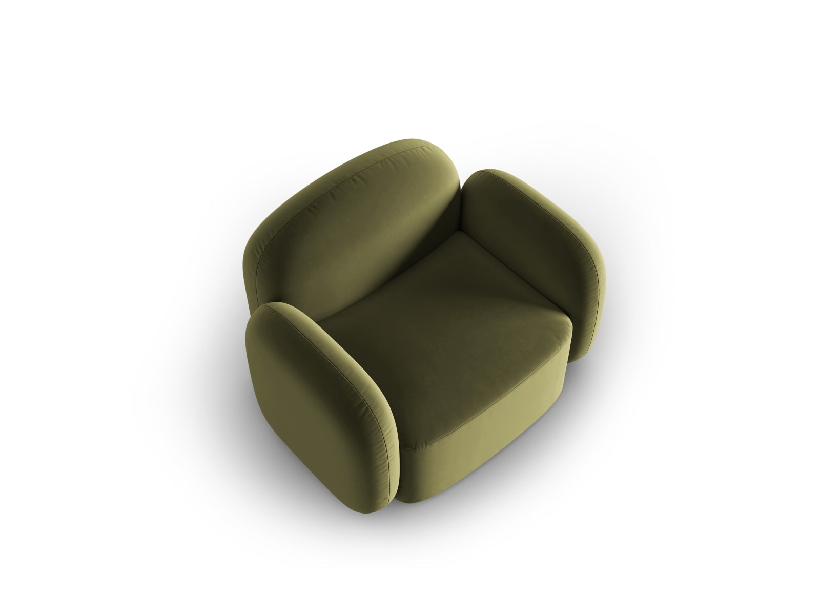 Blair Velour Armchair 1 Sitzer in Light Green präsentiert im Onlineshop von KAQTU Design AG. Sessel ist von Micadoni