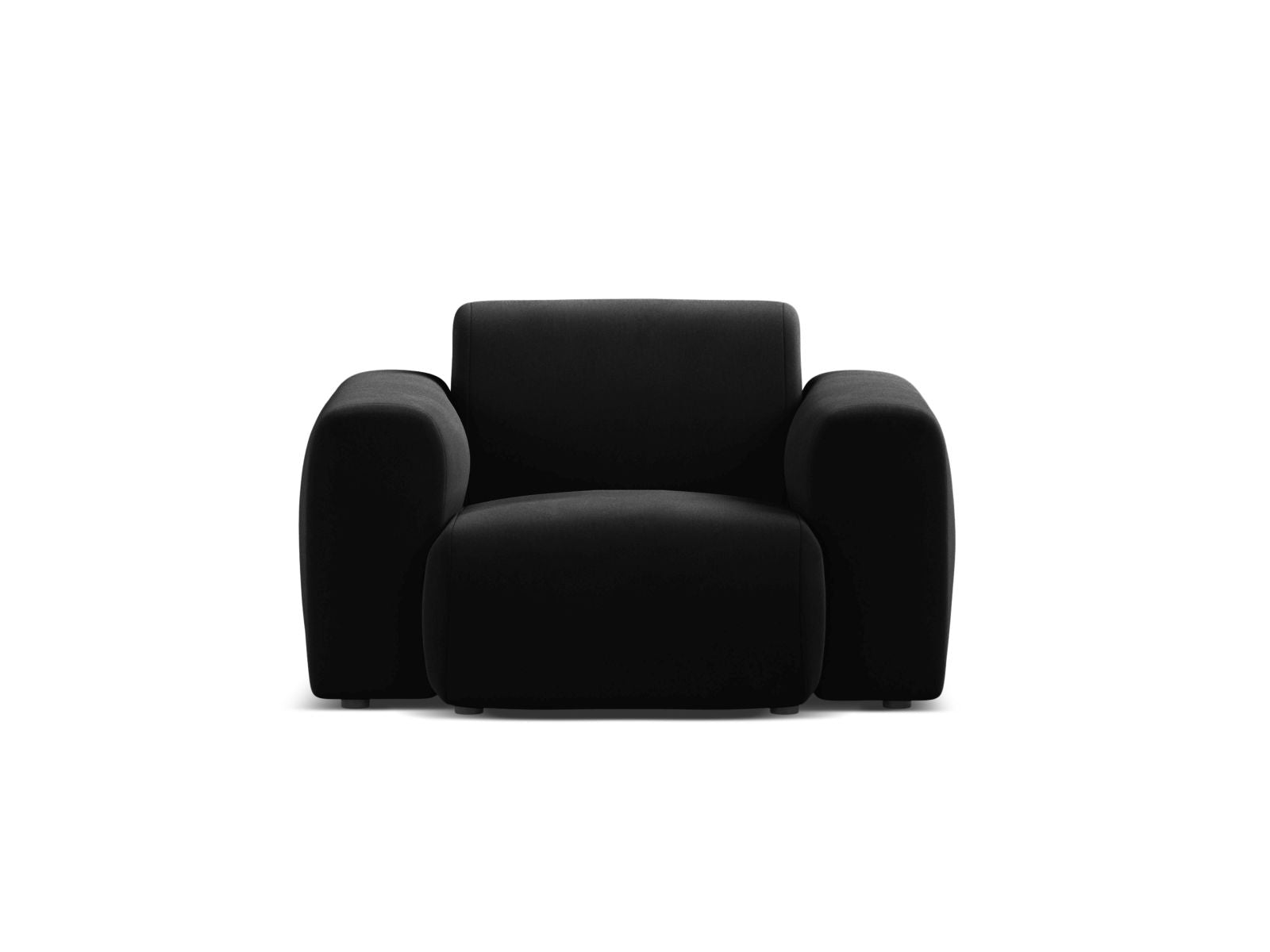 1-Sitzer Sessel Molino in Black-Casino präsentiert im Onlineshop von KAQTU Design AG. Sessel ist von Micadoni