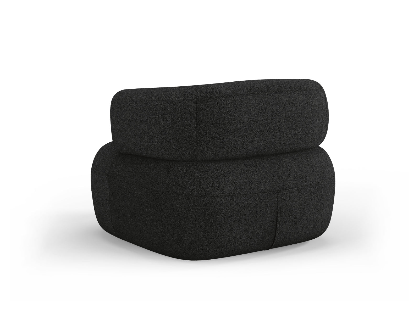 Eleganter Jenny Sessel von Micadoni in zeitlosem Schwarz, ideal für gemütliche Leseecken und modernes Wohndesign.