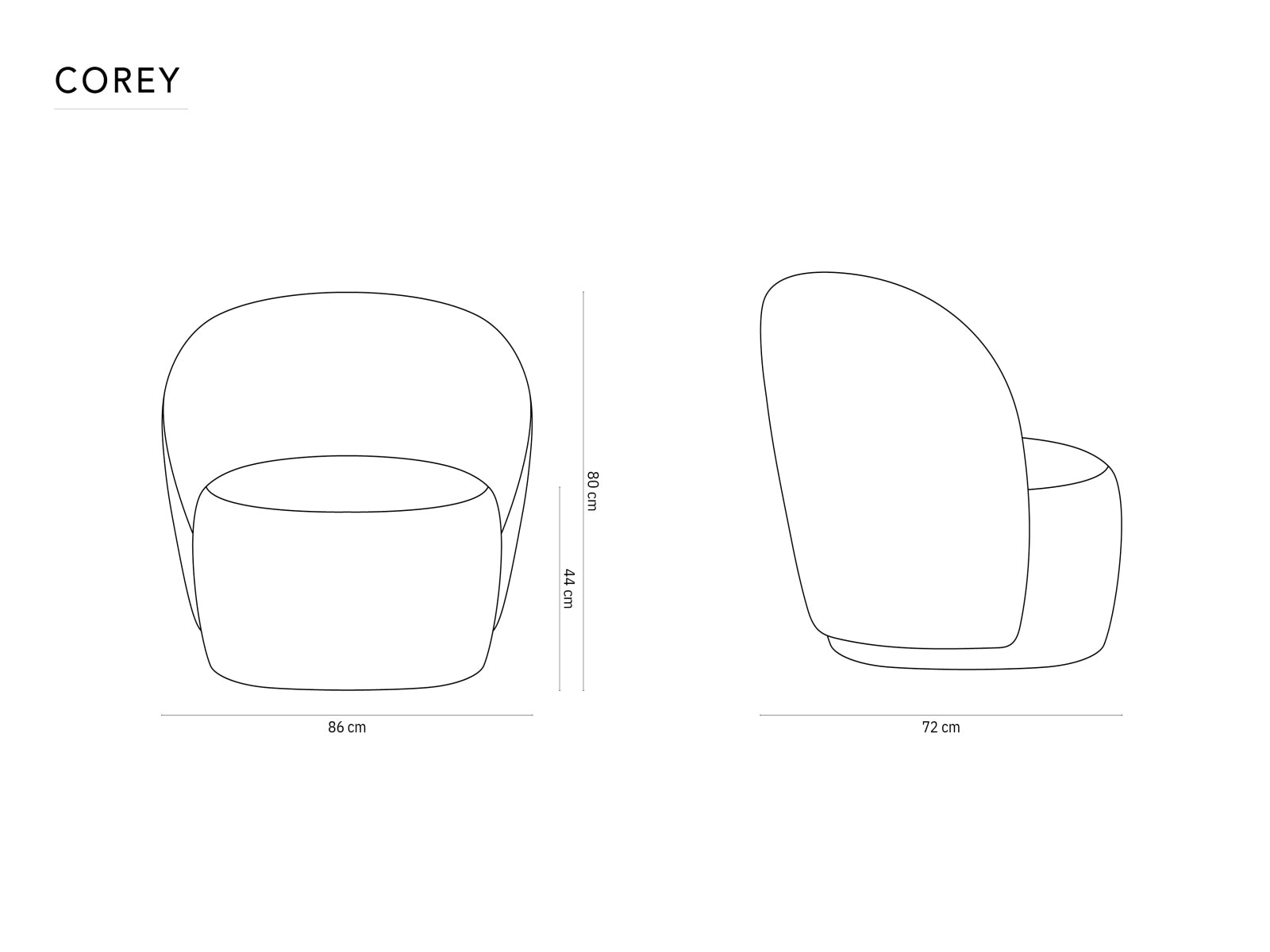 Entdecken Sie den Corey Sessel 1 Sitzer von Micadoni – stilvolles Design trifft auf unvergleichlichen Komfort. Perfekt für Ihr modernes Zuhause!