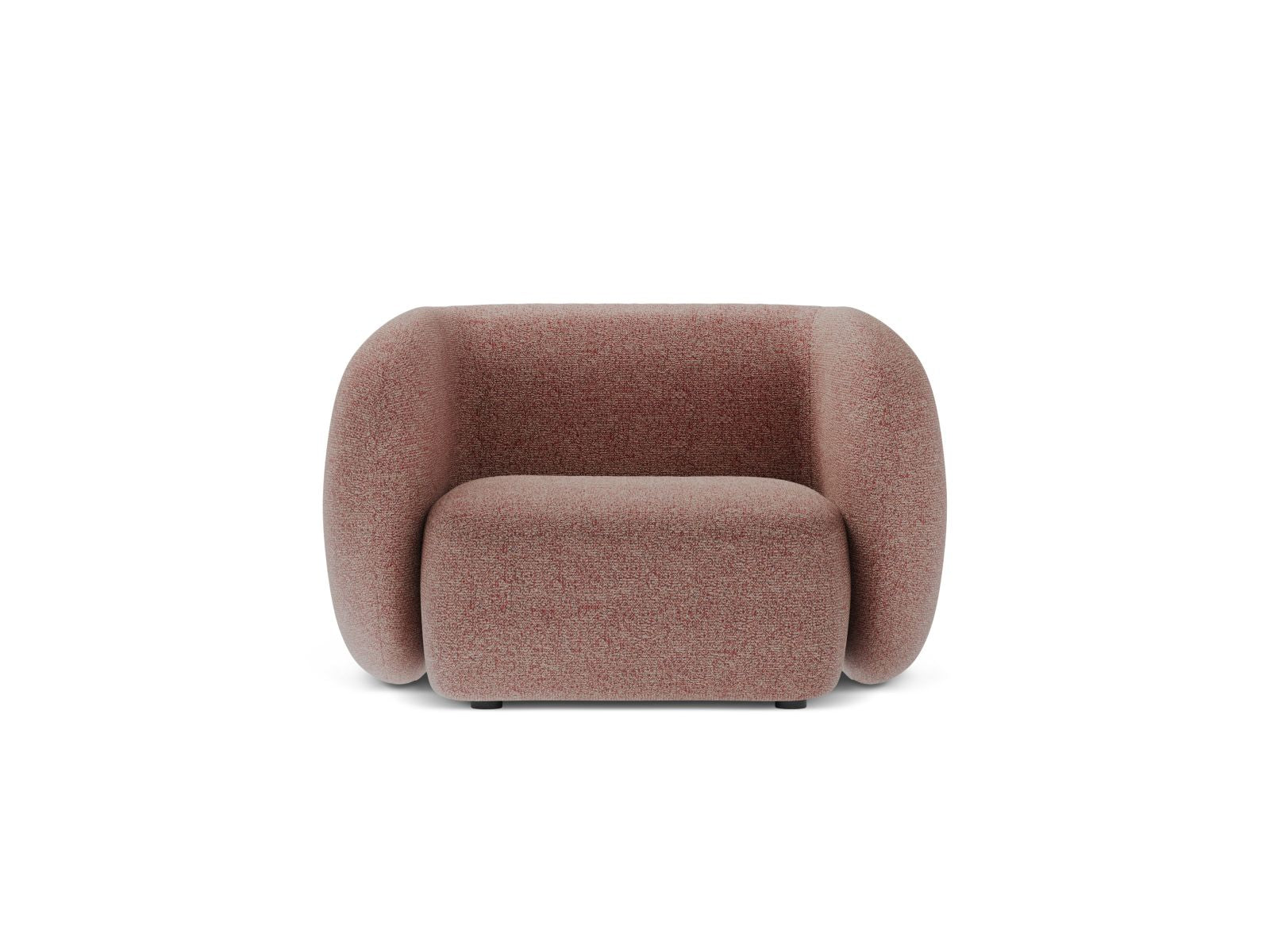 1-Sitzer Sessel Kate in Pink Melange-Puente präsentiert im Onlineshop von KAQTU Design AG. Sessel ist von Micadoni
