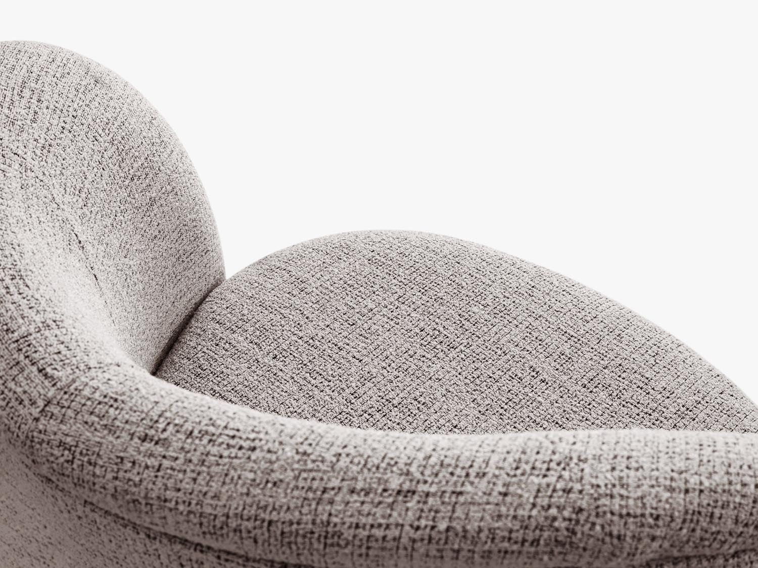 Saamit Sessel 1 Sitzer in Light Grey Melange präsentiert im Onlineshop von KAQTU Design AG. Sessel ist von Micadoni