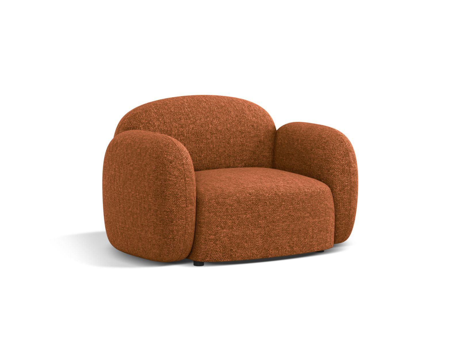 Eleganter 1-Sitzer Sessel Blair in Brick-Eden, ideal für stilvolle Wohnräume, von Micadoni, präsentiert von KAQTU Design AG.