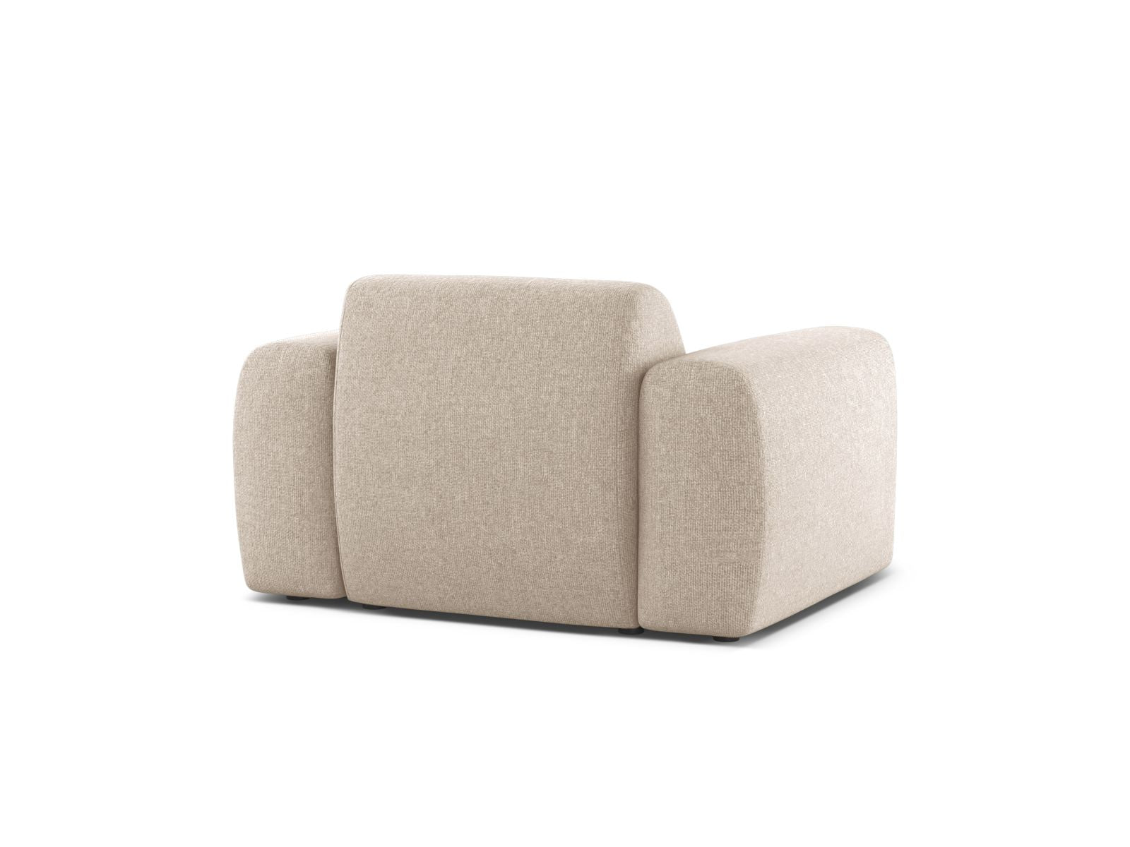 Eleganter 1-Sitzer Sessel Molino in sanftem Beige, ideal für entspannte Stunden und geschmackvolle Wohnraumgestaltung.