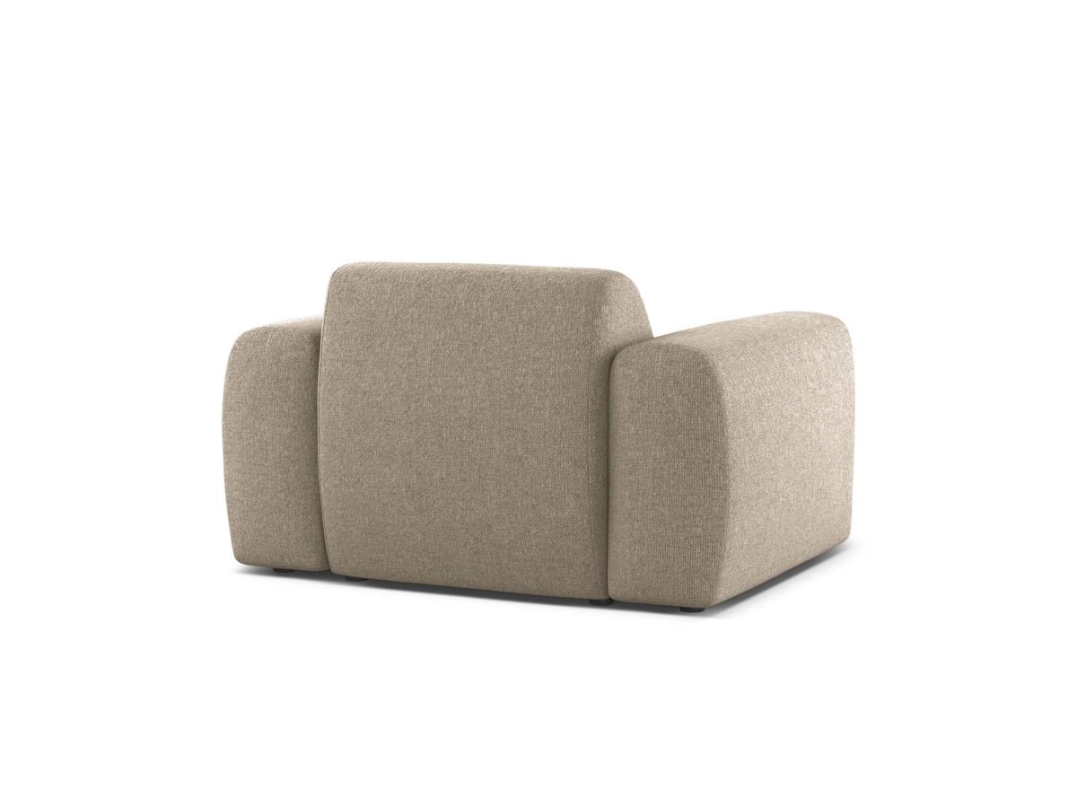 1-Sitzer Sessel Molino in Dark Beige-Eden präsentiert im Onlineshop von KAQTU Design AG. Sessel ist von Micadoni