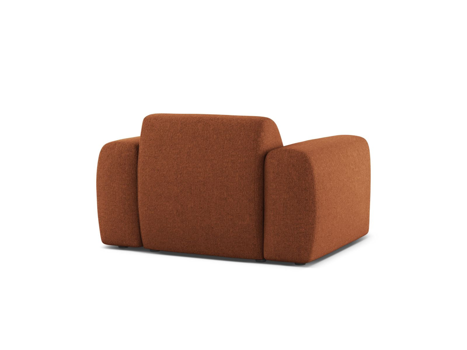 Eleganter 1-Sitzer Sessel Molino in warmem Brick-Eden, ideal für entspannte Stunden und geschmackvolle Wohnräume.